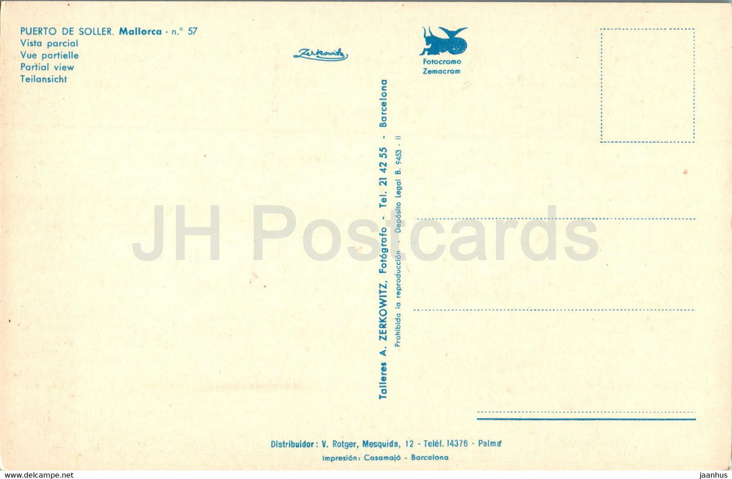 Puerto de Soller - Vista Parcial - Mallorca - 57 - Spain - unused