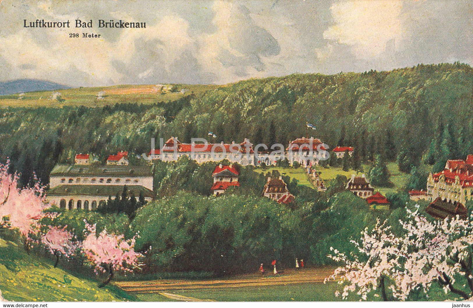 Luftkurort Bad Bruckenau 298 Meter - old postcard - 1907 - Germany - used - JH Postcards