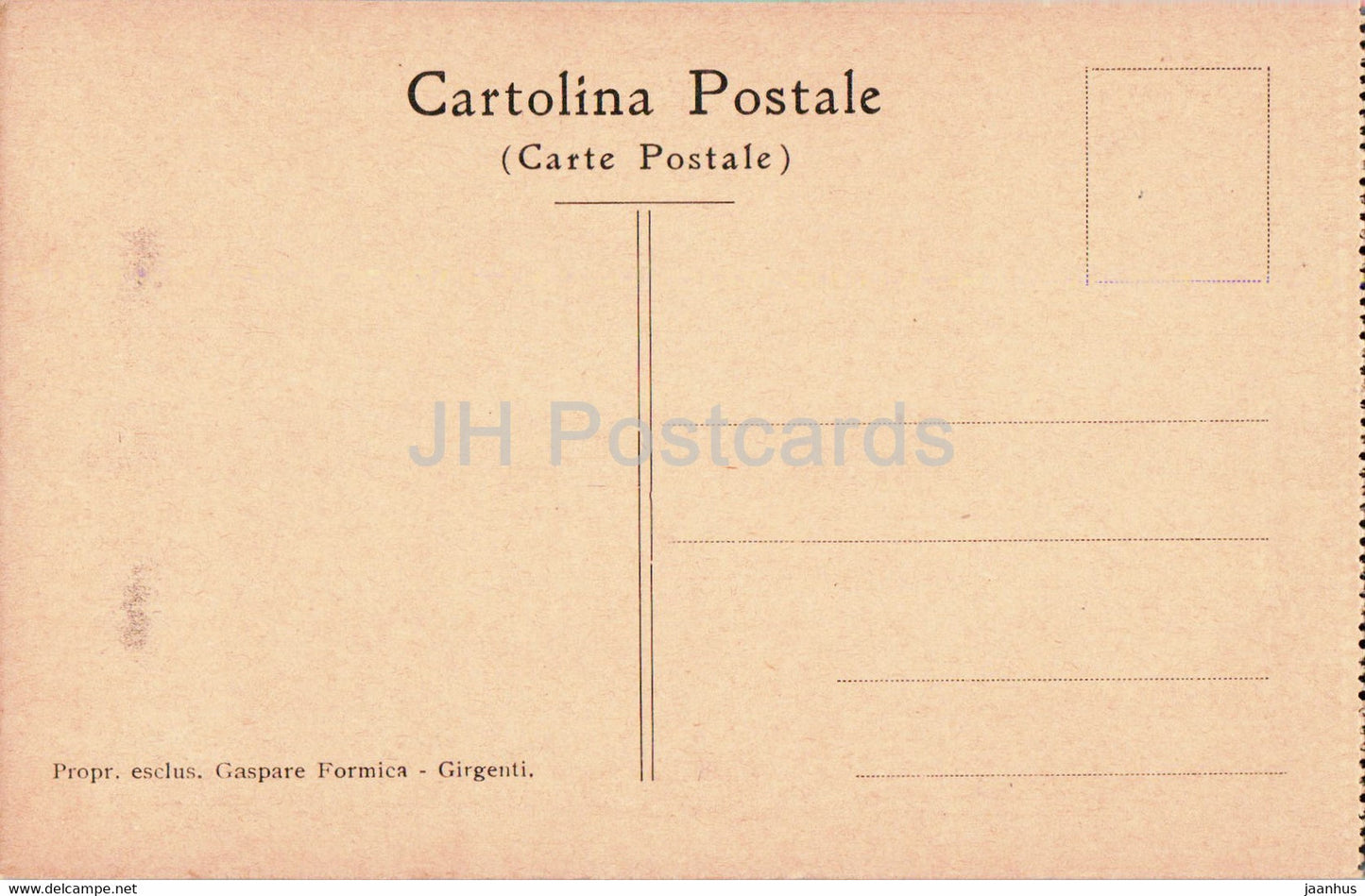 Girgenti - Tomba di Terone - Theron’s Tomb - Ancient World - Gaspare Formica - old postcard - Italy - unused