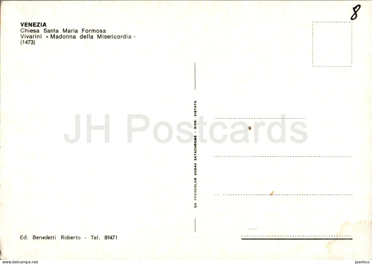 Venezia - Venice - Chiesa Santa Maria Formosa - Vivarini - Madonna della Misericordia - church - Italy - used