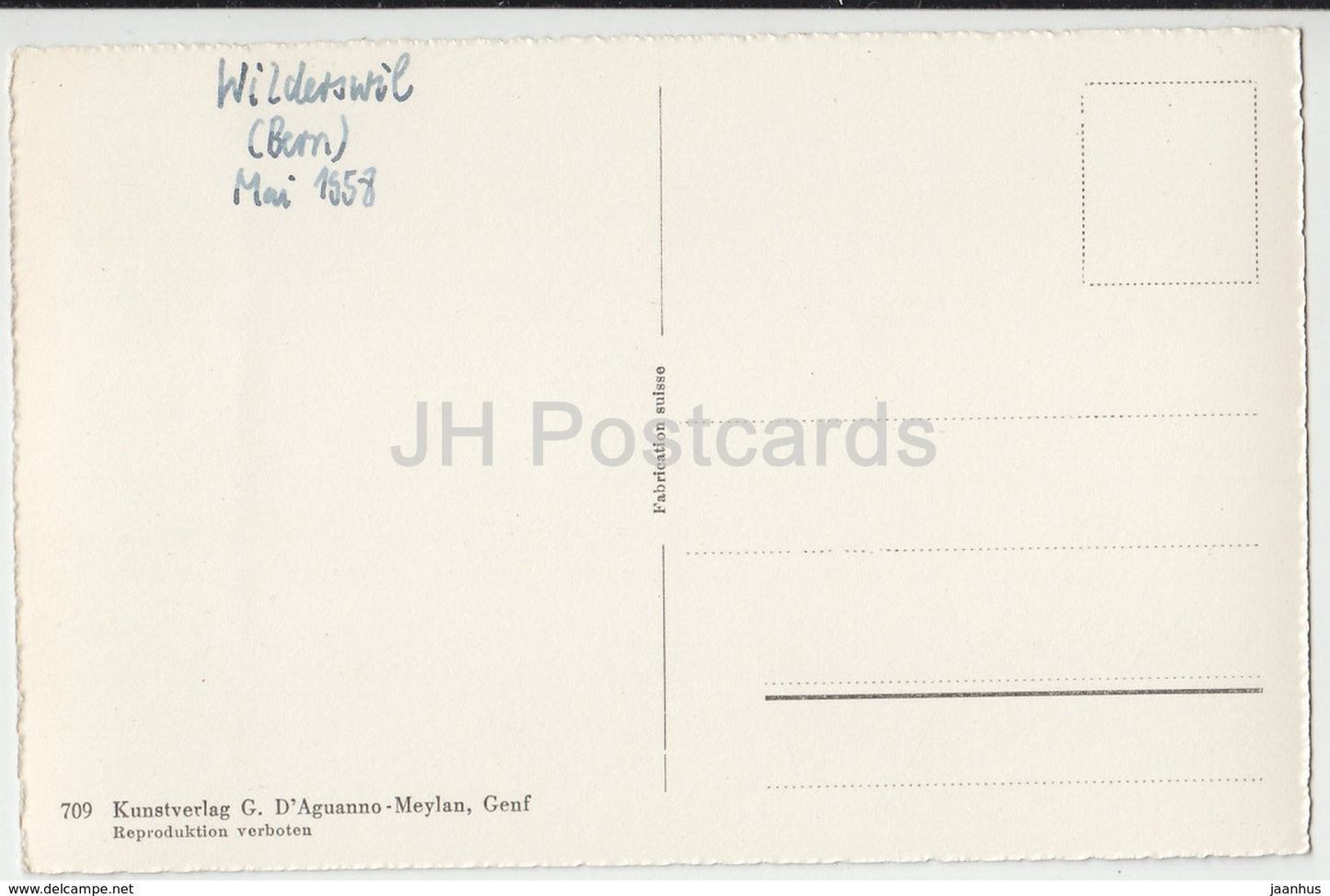 Wilderswil b Interlaken - Ruine Unspunnen - 709 - Schweiz - 1958 - gebraucht