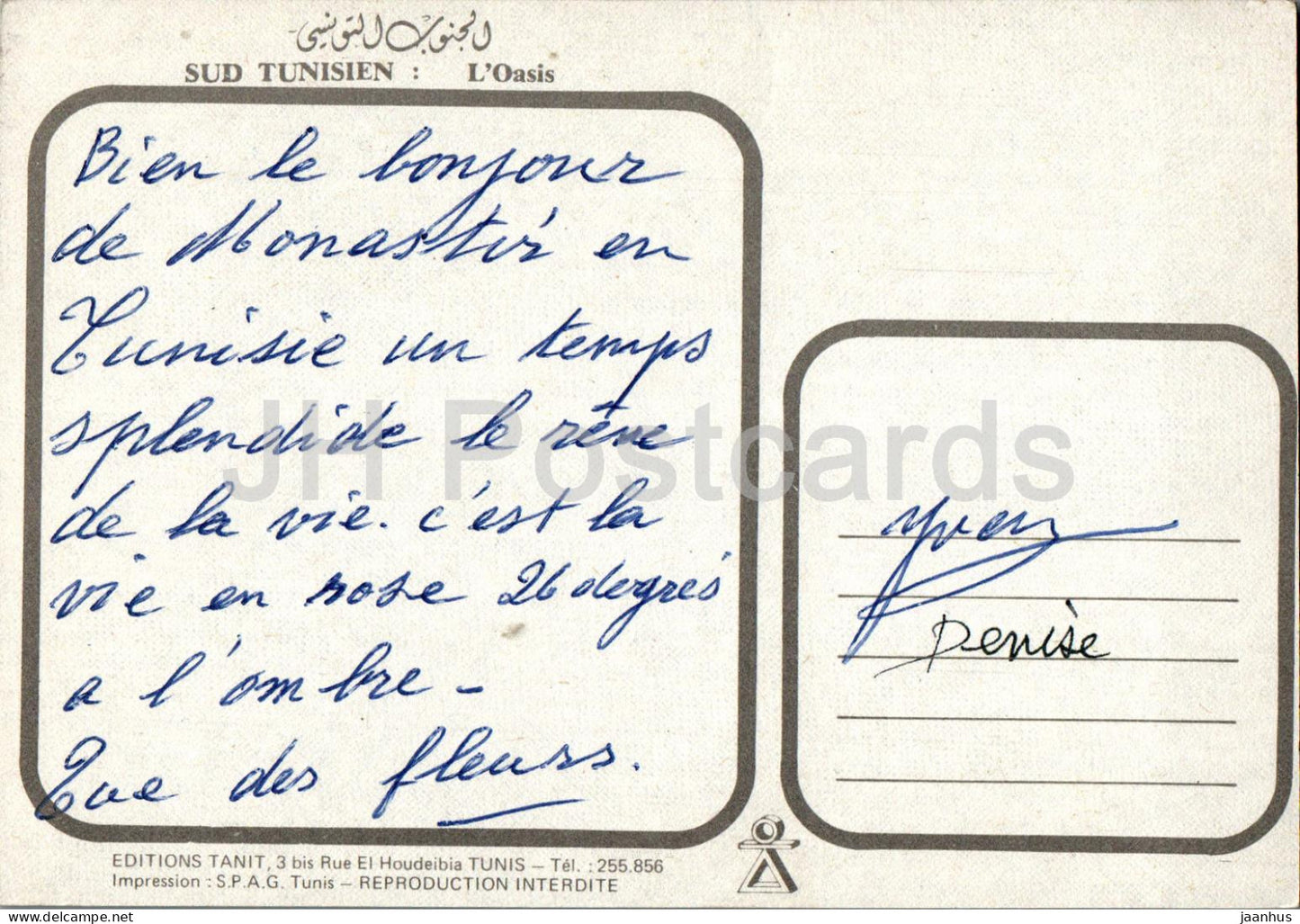 Sud Tunisien - L'Oasis - Oase - Südtunesien - Tunesien - gebraucht
