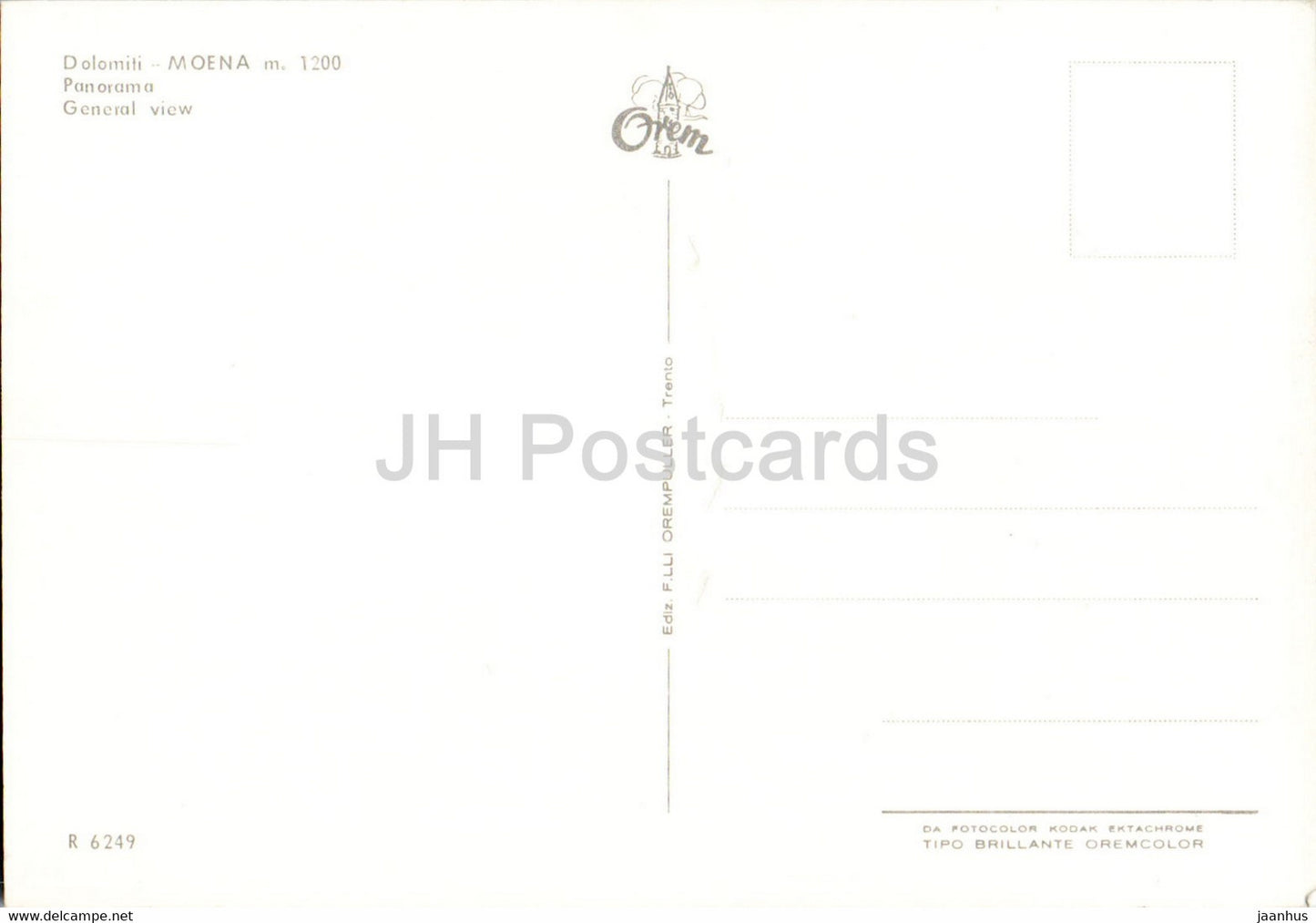 Dolomiti - Moena 1200 m - Panorama - General view - Italy - unused
