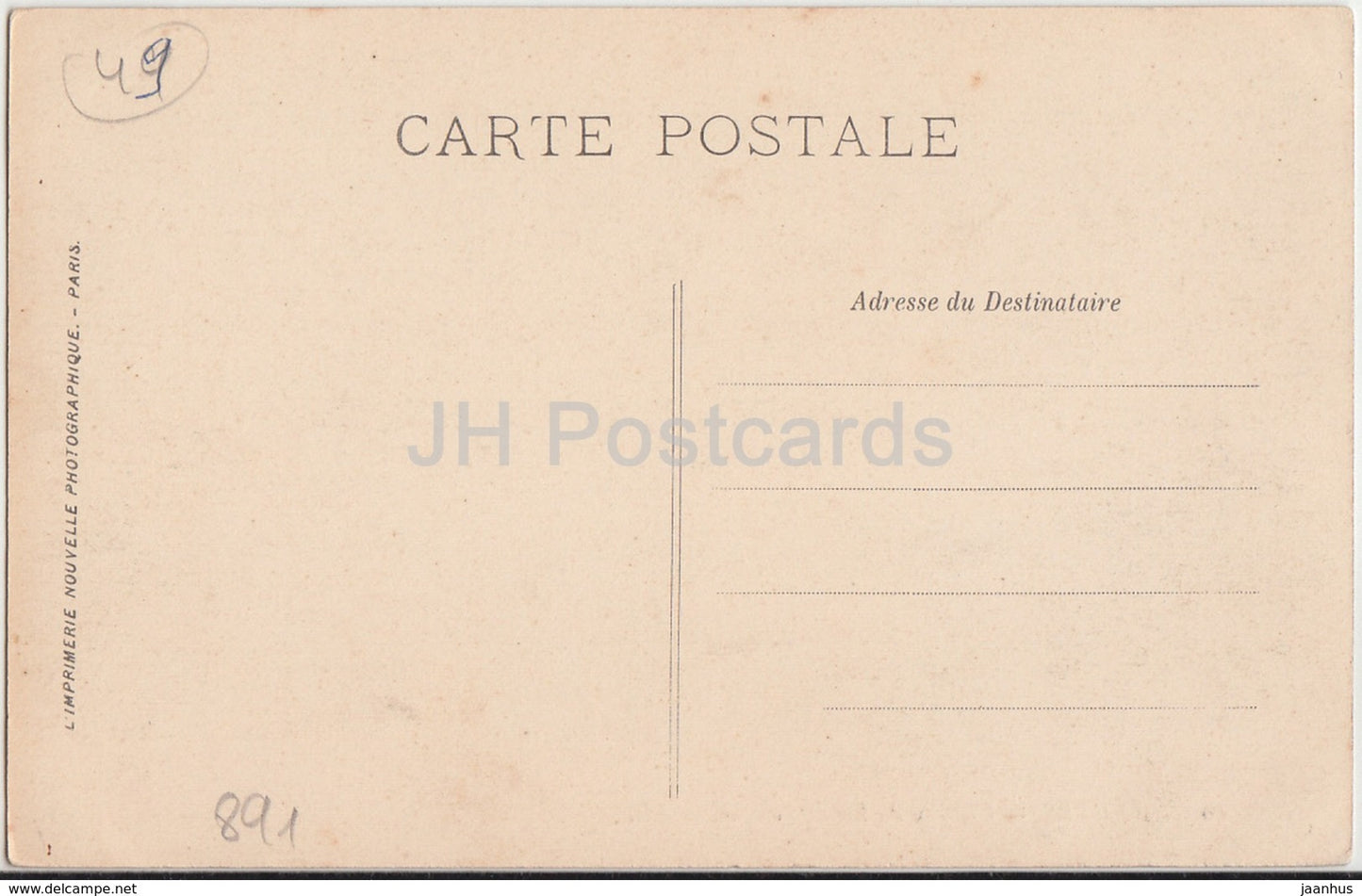 Angers - Chateau du Roi de Pologne - Schloss - 60 - alte Postkarte - Frankreich - unbenutzt