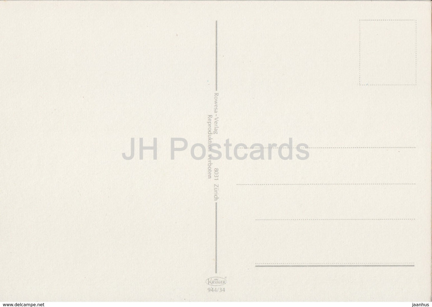 Souvenir d'Ouchy Lausanne - swan - birds - multiview - Switzerland - unused