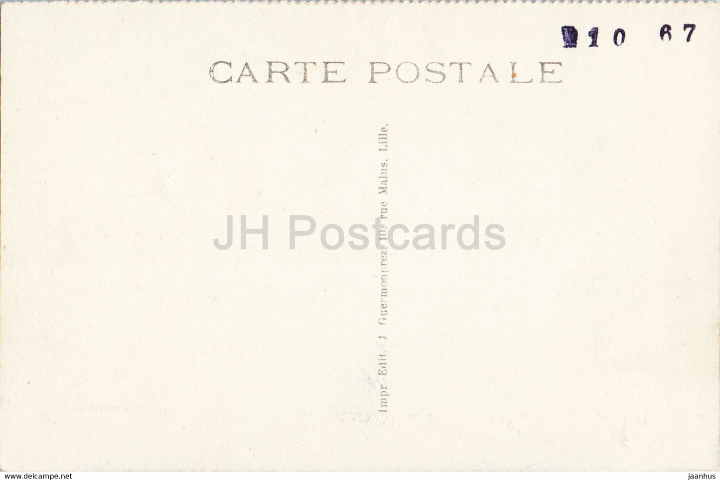 Lille - La Deule - boat - ship - old postcard - France - unused