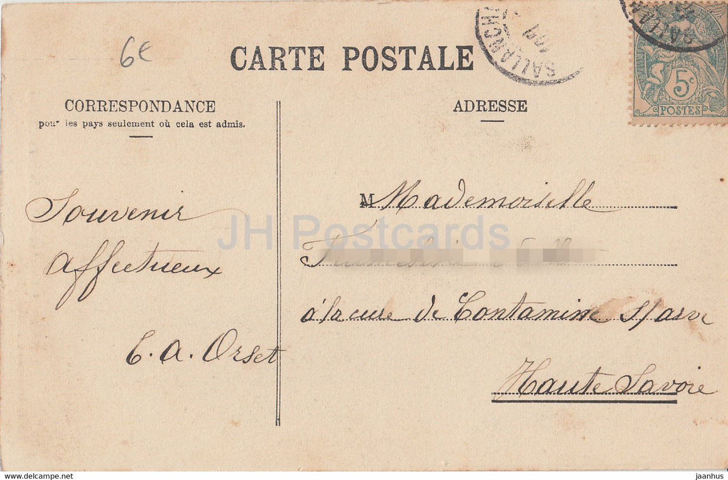 Sallanches - Interieur de l'Eglise - JJ - Kirche - alte Postkarte - Frankreich - gebraucht