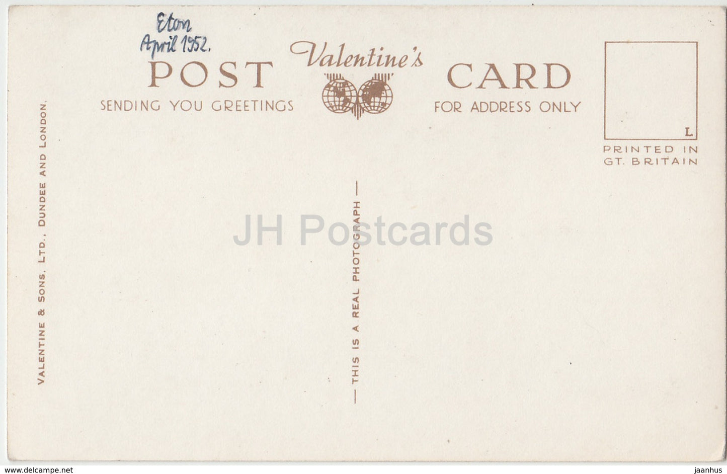 Eton College - The Quadrangle - 6240- 1952 - United Kingdom - England - used
