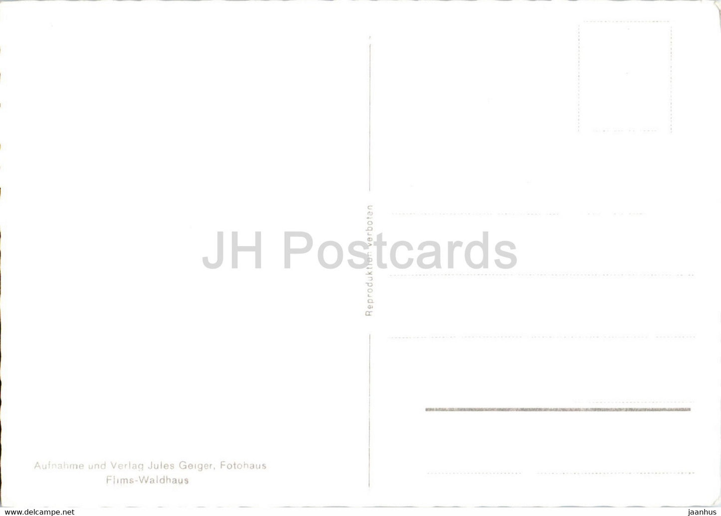 Das Tourengebiet von Flims - 7150 - carte postale ancienne - Suisse - inutilisée