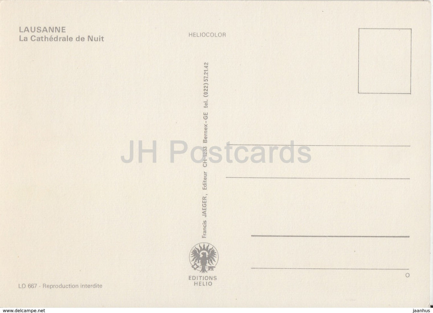 Lausanne - La Cathedrale de Nuit - cathedral - Switzerland - unused