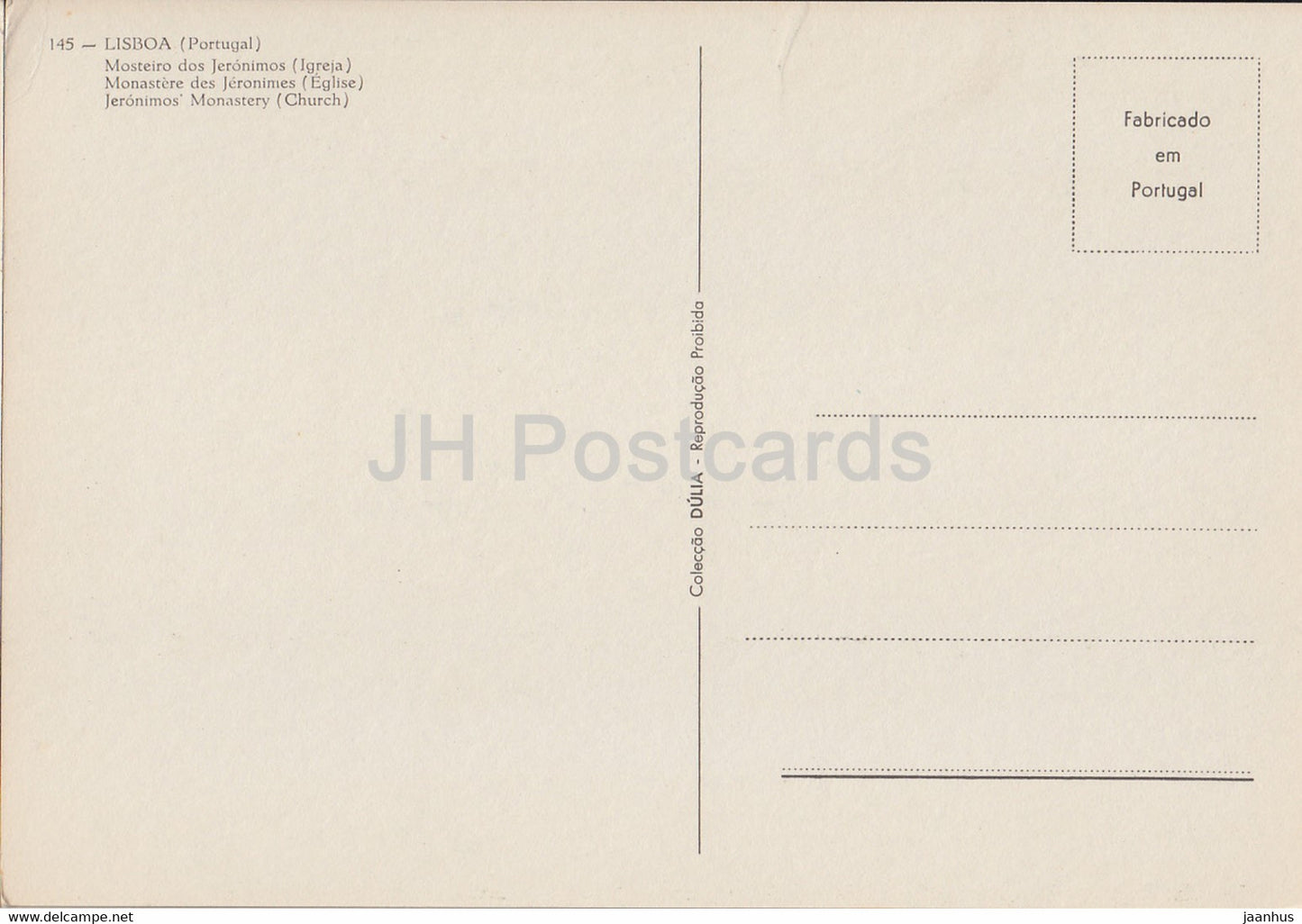 Lisbon - Lisboa - Mosteiro dos Jeronimos - Igreja - monastery - church - 145 - Portugal - unused