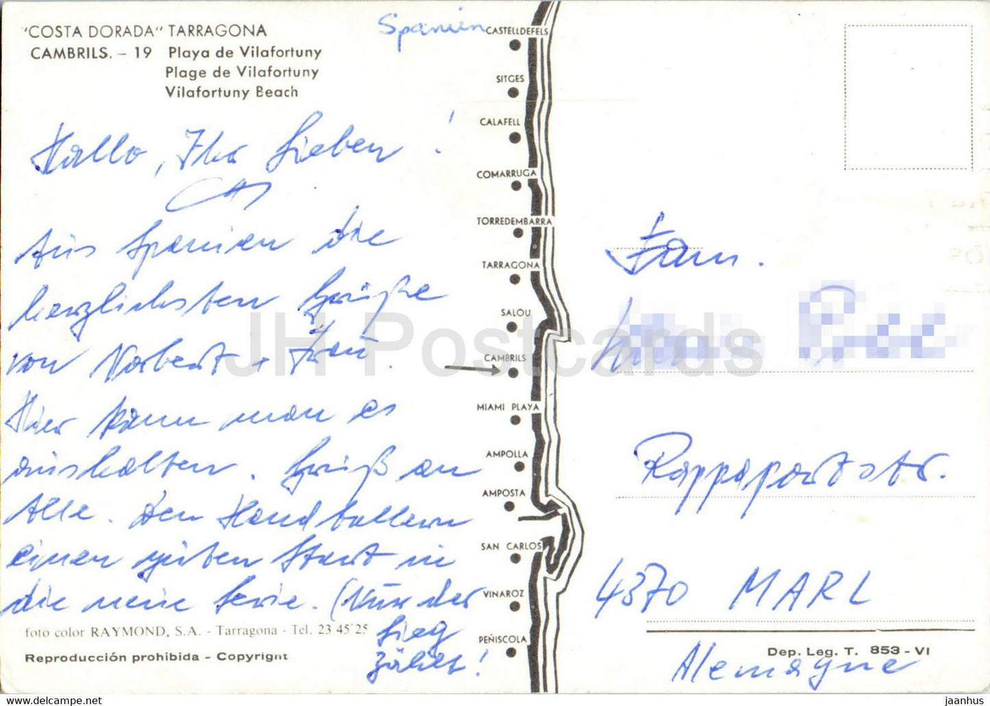 Cambrils - Costa Torada - Tarragone - Playa de Vilafortuny - plage - 19 - Espagne - occasion