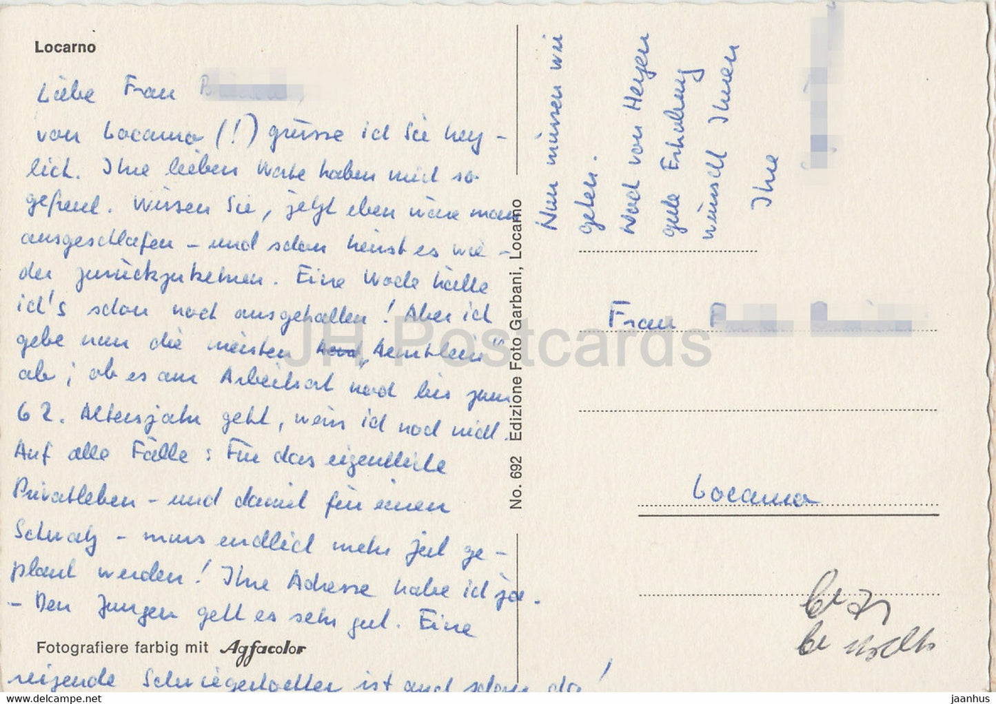 Locarno - sea - 692 - Switzerland - used