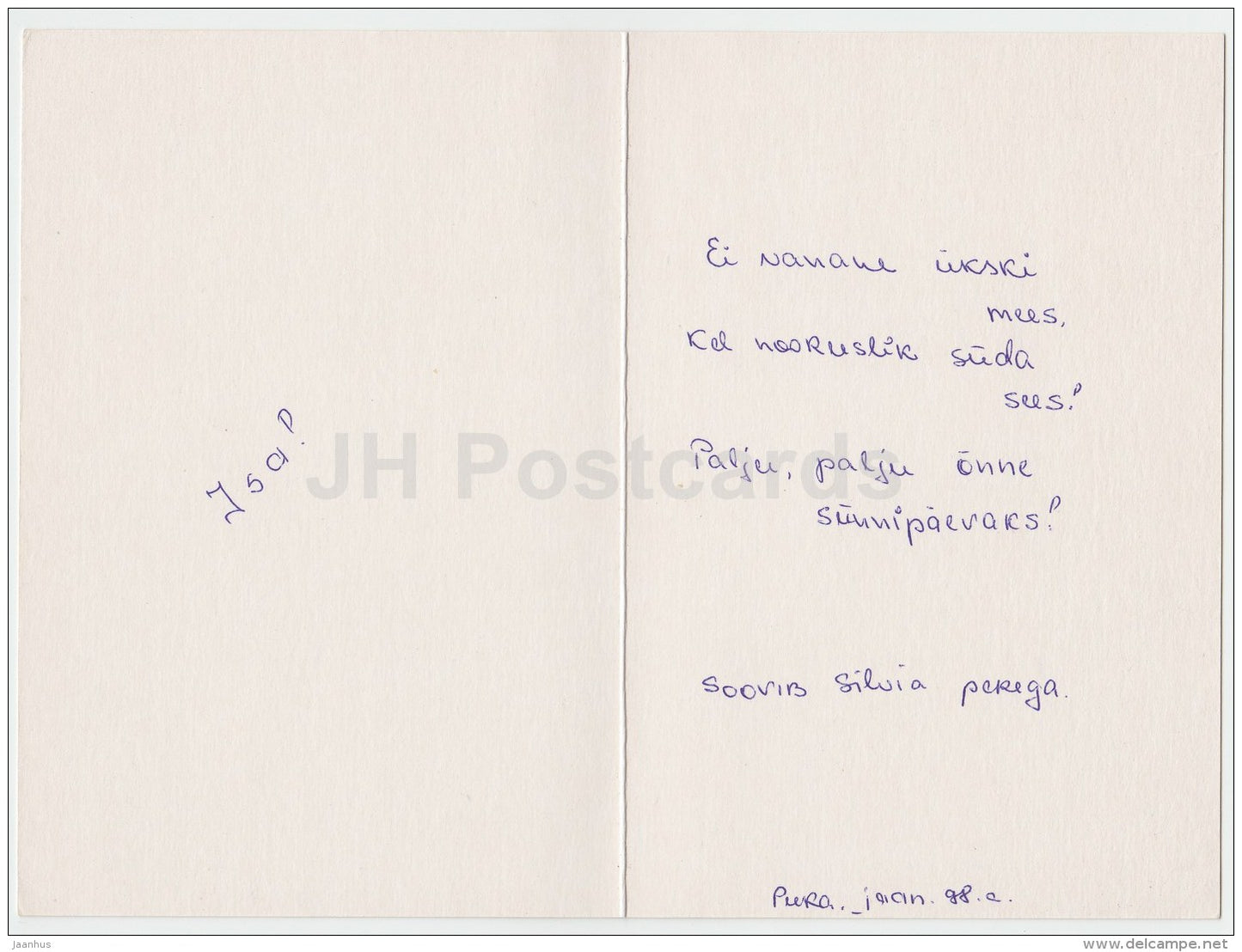 illustration by D. Lebeau - bicycle - house - Sweden - used in 1998 - JH Postcards