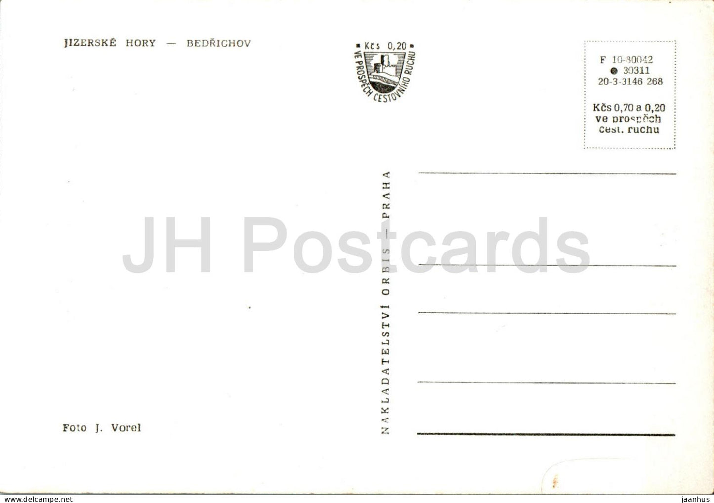 Jizerske Hory - Bedrichov - République tchèque - Tchécoslovaquie - inutilisé