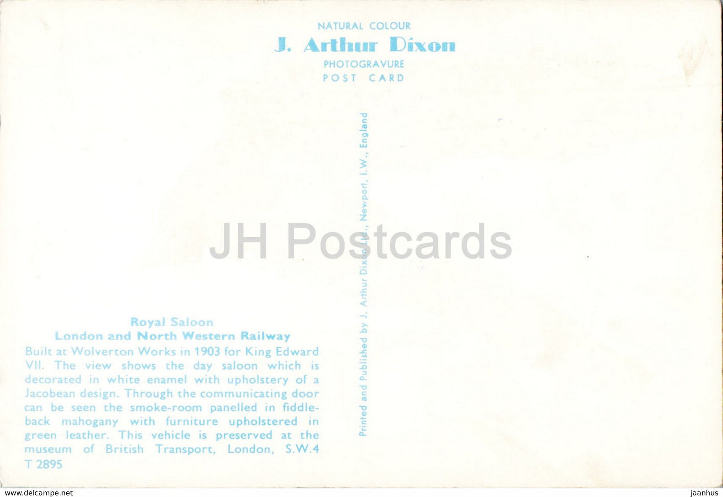 London and North Western Railway - Royal Saloon - train - railway - United Kingdom - England - unused