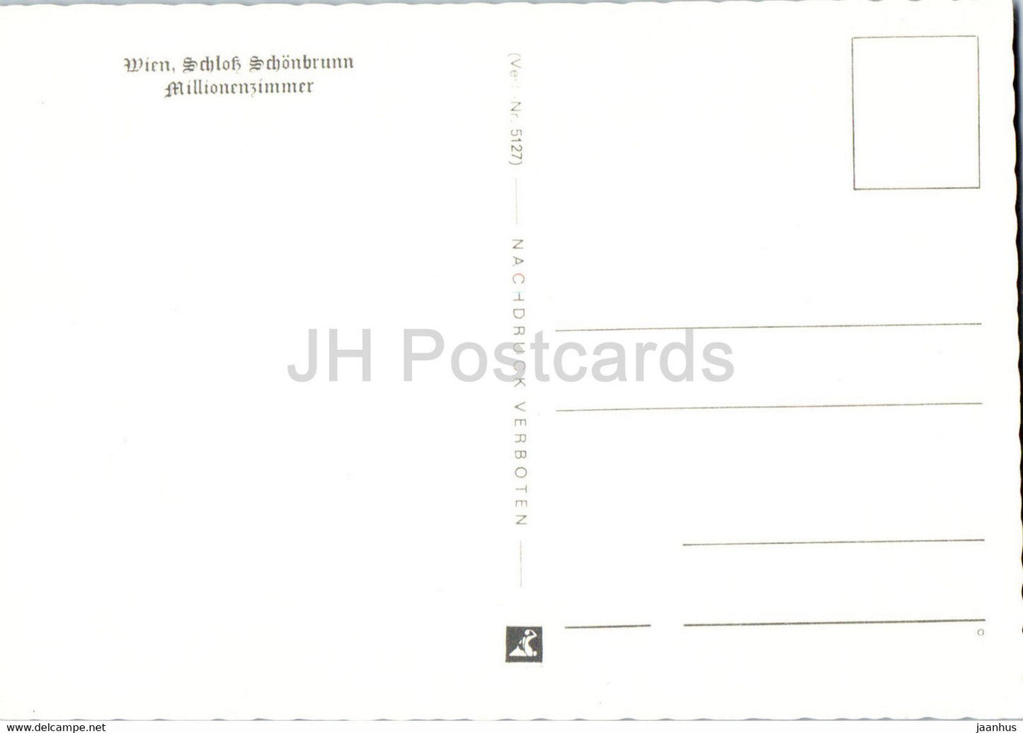 Wien - Vienna - Schloss Schonbrunn - Millionenzimmer - castle - Austria - unused