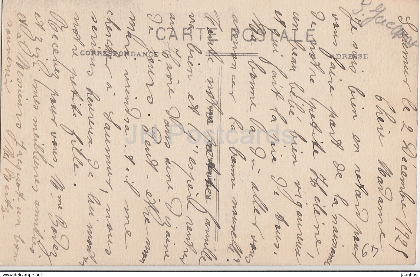 Saumur - Le Chateau - Tour d'Angle cote Sud et Porte d'Entree - castle - 82 - old postcard - France - used