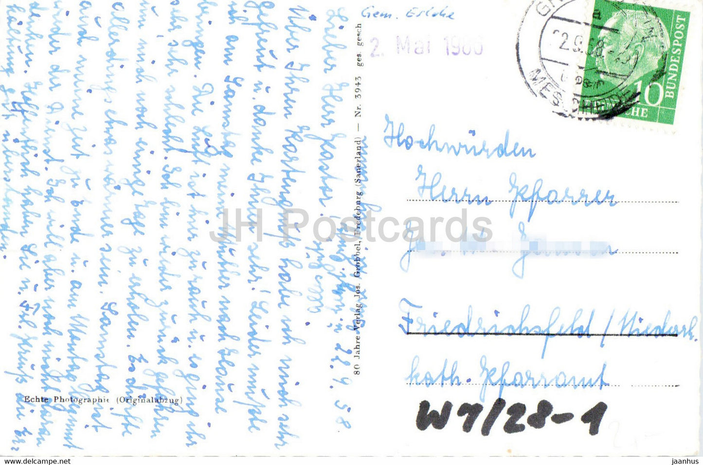 Luftkurort Wenholthausen - Wennetal - old postcard - 1958 - Germany - used