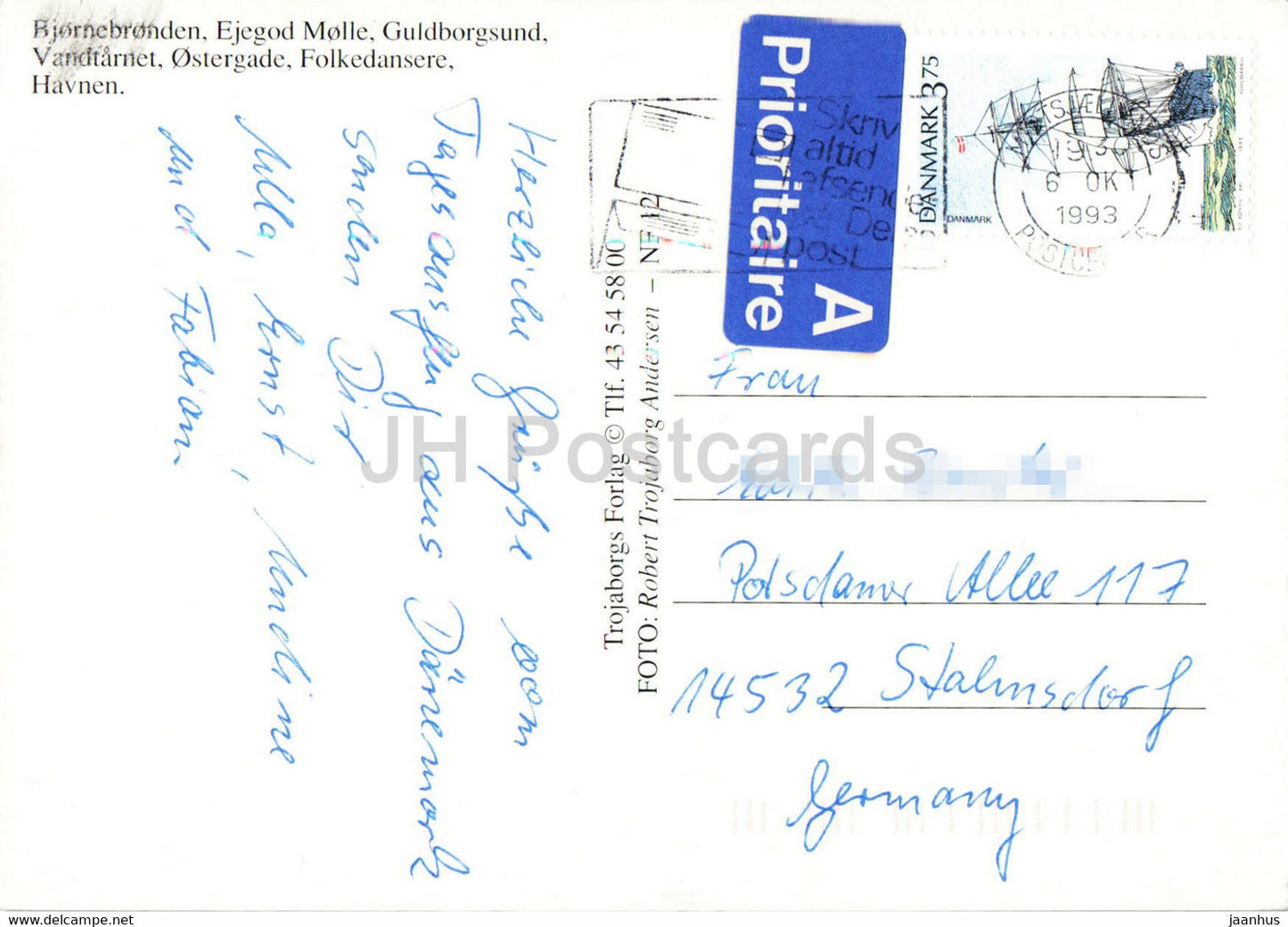 Nykobing Falster - Bjornebronden - Ejegod Molle - Guldborgsund - folk costumes - 1993 - Denmark - used