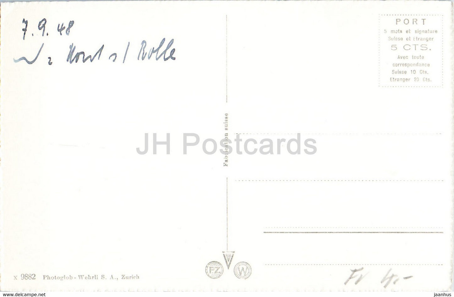 Nyon - 9882 - carte postale ancienne - 1948 - Suisse - occasion