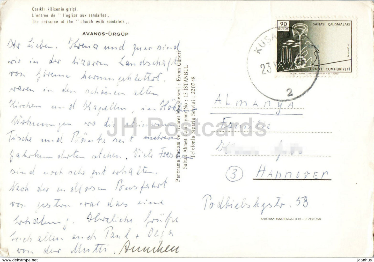 Avanos – Der Eingang der Kirche mit Sansalets – Türkei – gebraucht