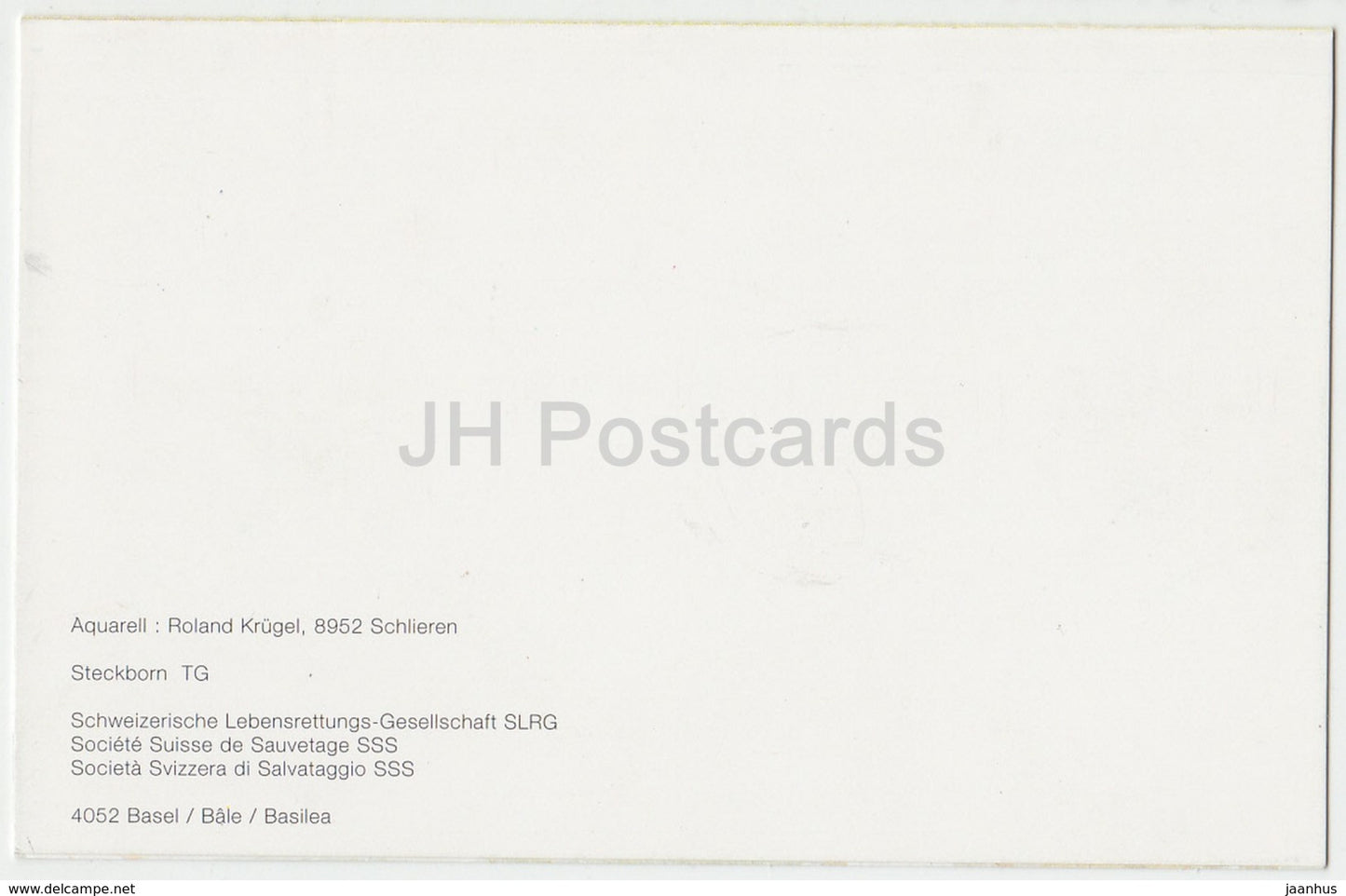 Steckborn - Aquarell de Roland Krügel - aquarelle - Suisse - inutilisé