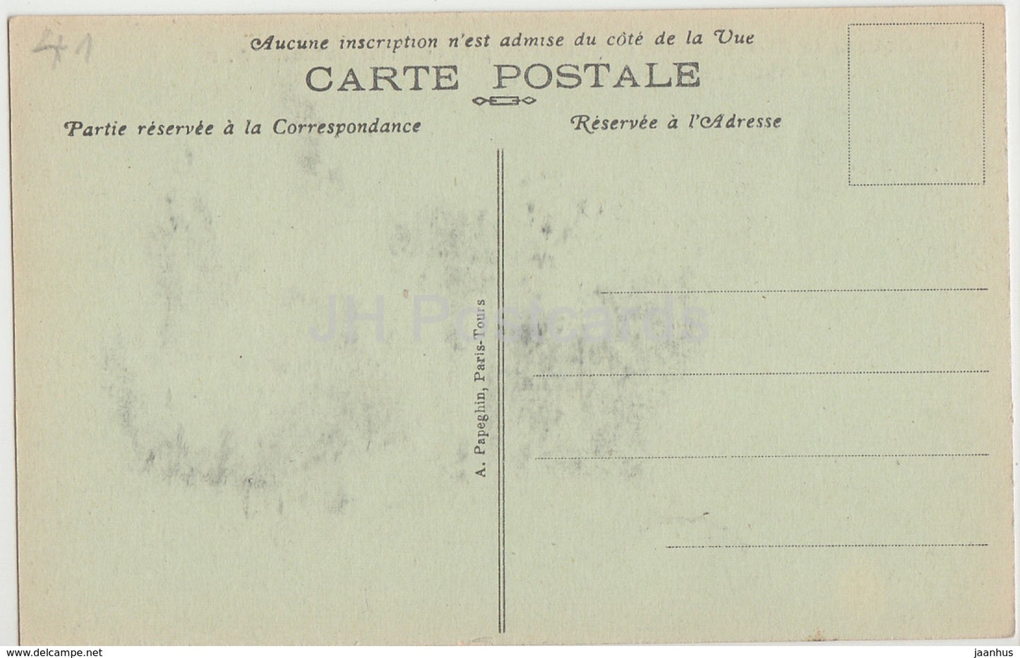 Chateau de Blois - Aile Francois Ier - Gargouilles - Schloss - alte Postkarte - Frankreich - unbenutzt