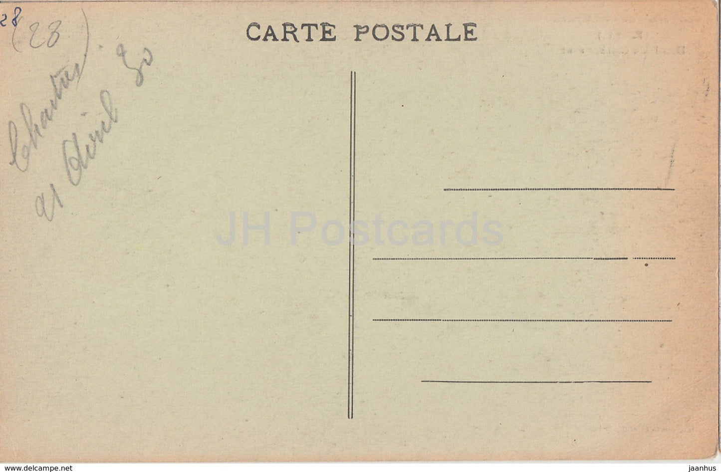 Cathedrale de Chartres - Details du Clocher neuf - cathedral - old postcard - France - used