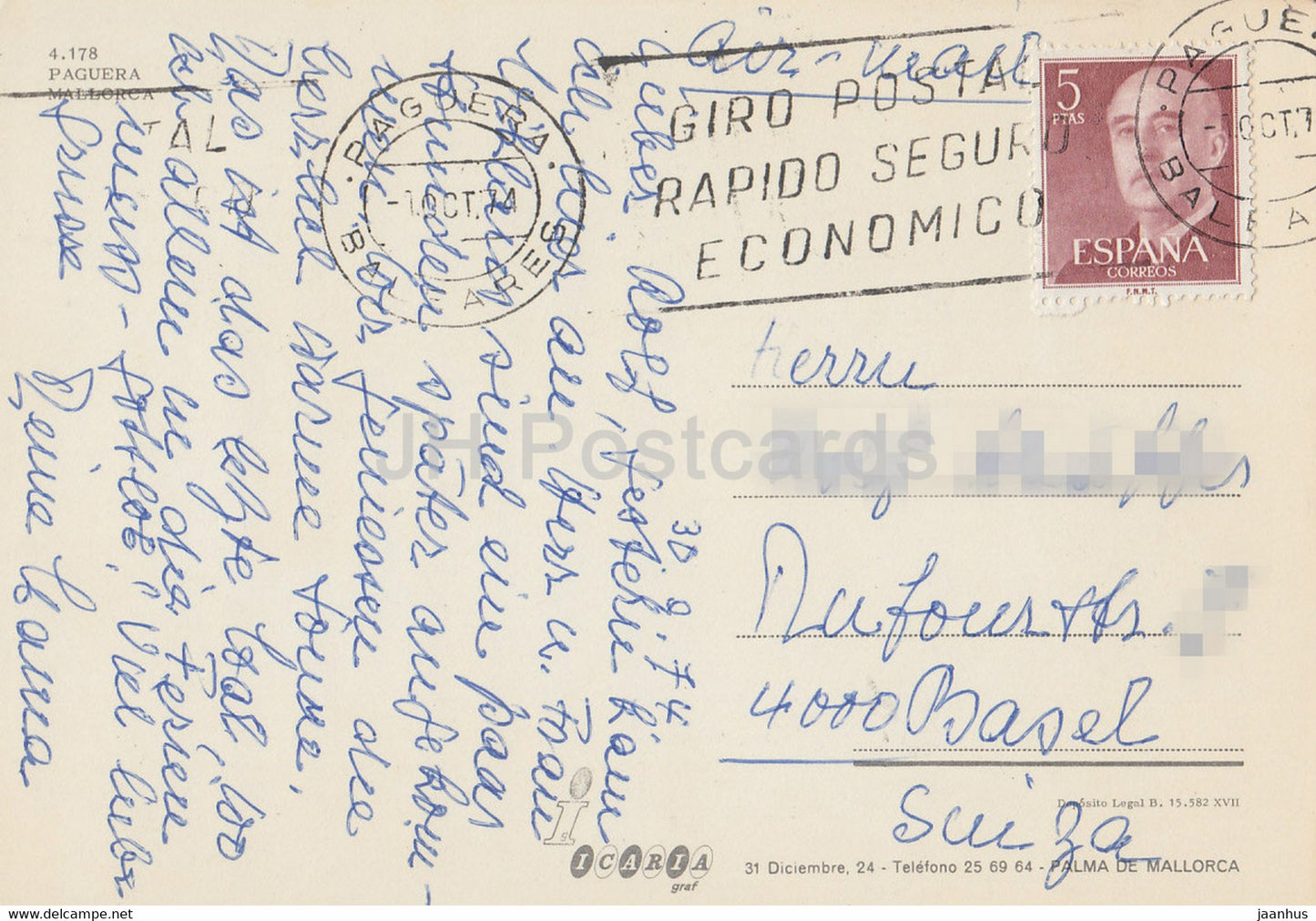 Paguera - Majorque - 1974 - Espagne - occasion