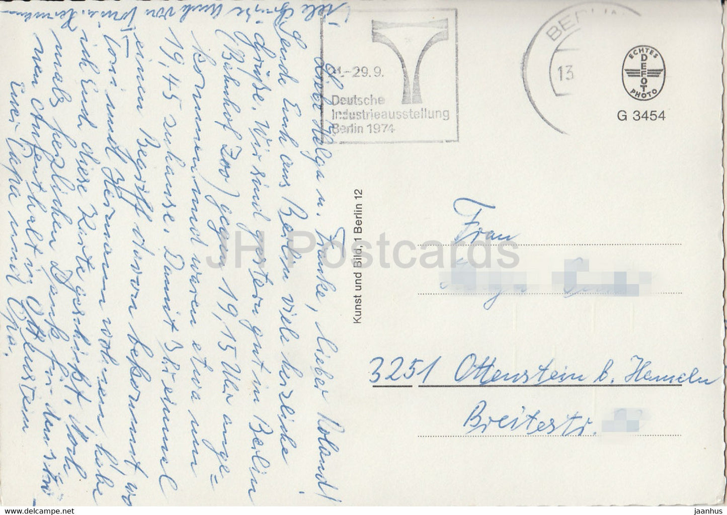 Märkisches Viertel Berlin - Senftenberger Ring - Eichhorster Weg - Postbrücke - 1974 - Deutschland - gebraucht