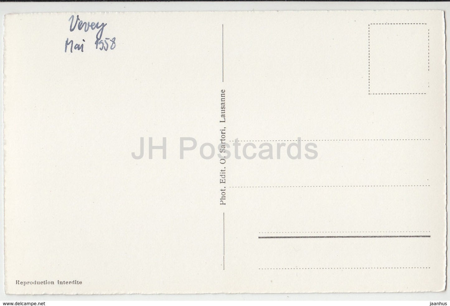 Vevey - Eglise St Martin - church - 798 - Switzerland - 1958 - used