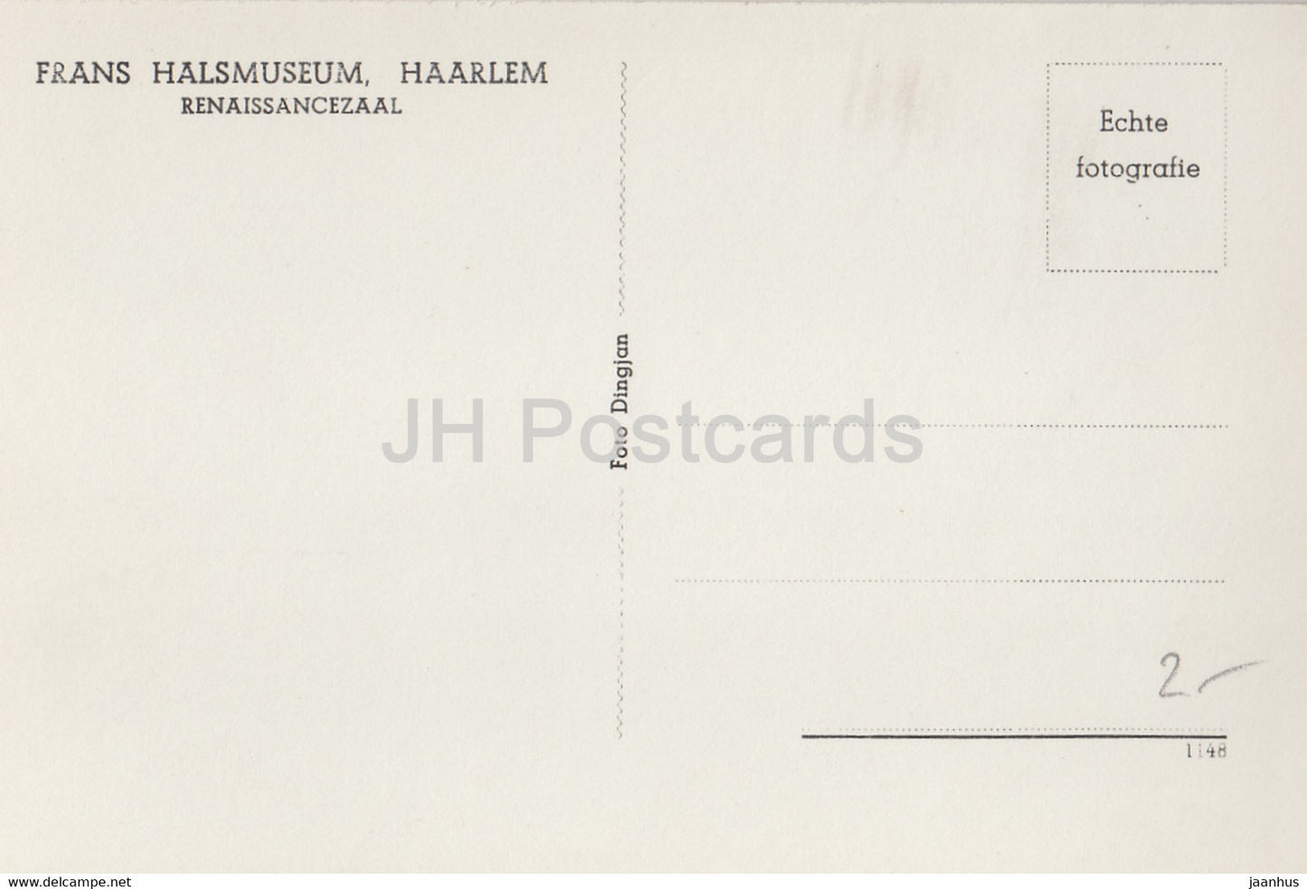 Frans Halsmuseum - Haarlem - Renaissancezaal - Renaissance hall - museum - old postcard - Netherlands - unused