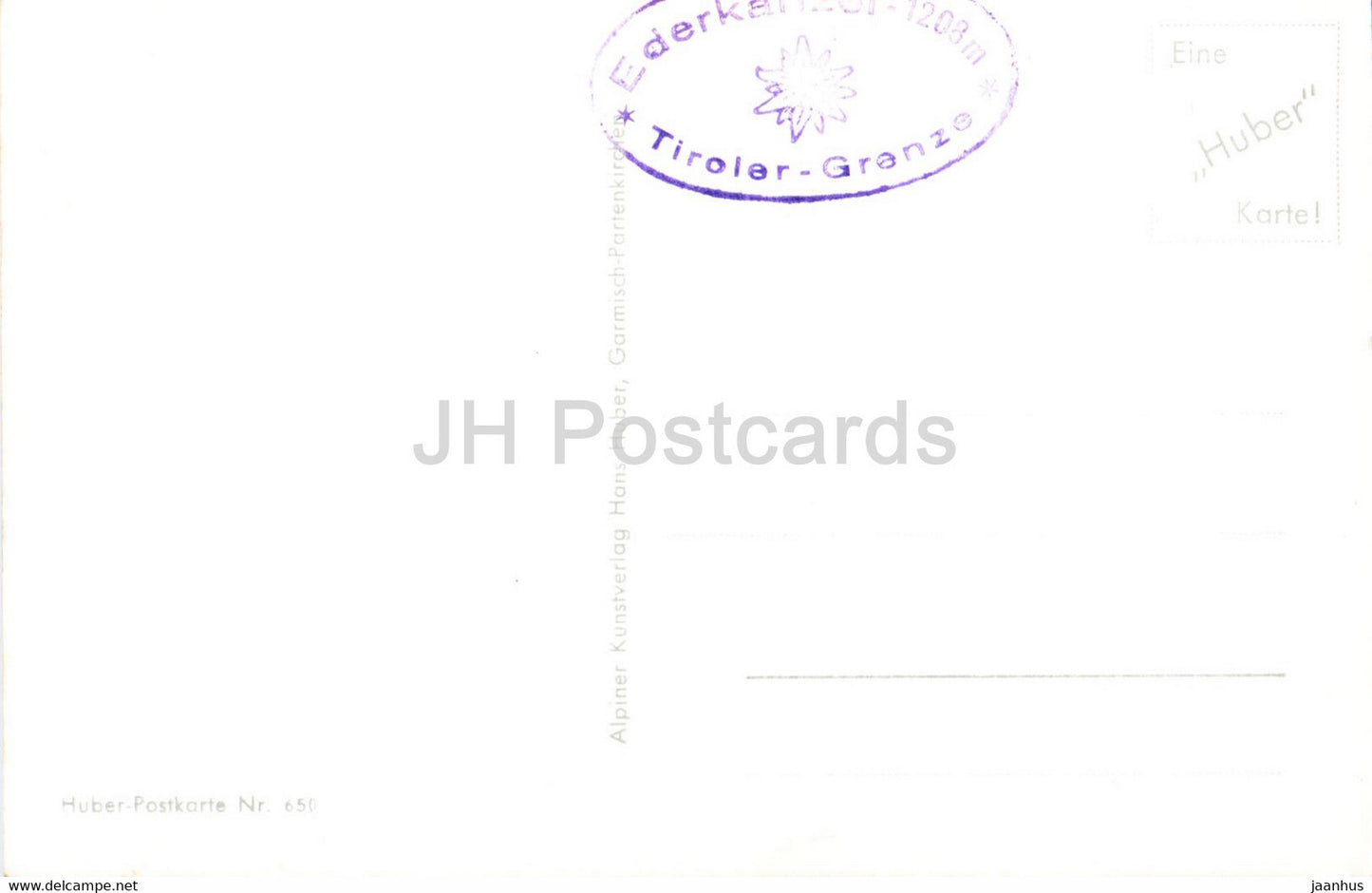 Brunnsteinweg mit Gipfel - Brunnsteinhutte - old postcard - Germany - unused