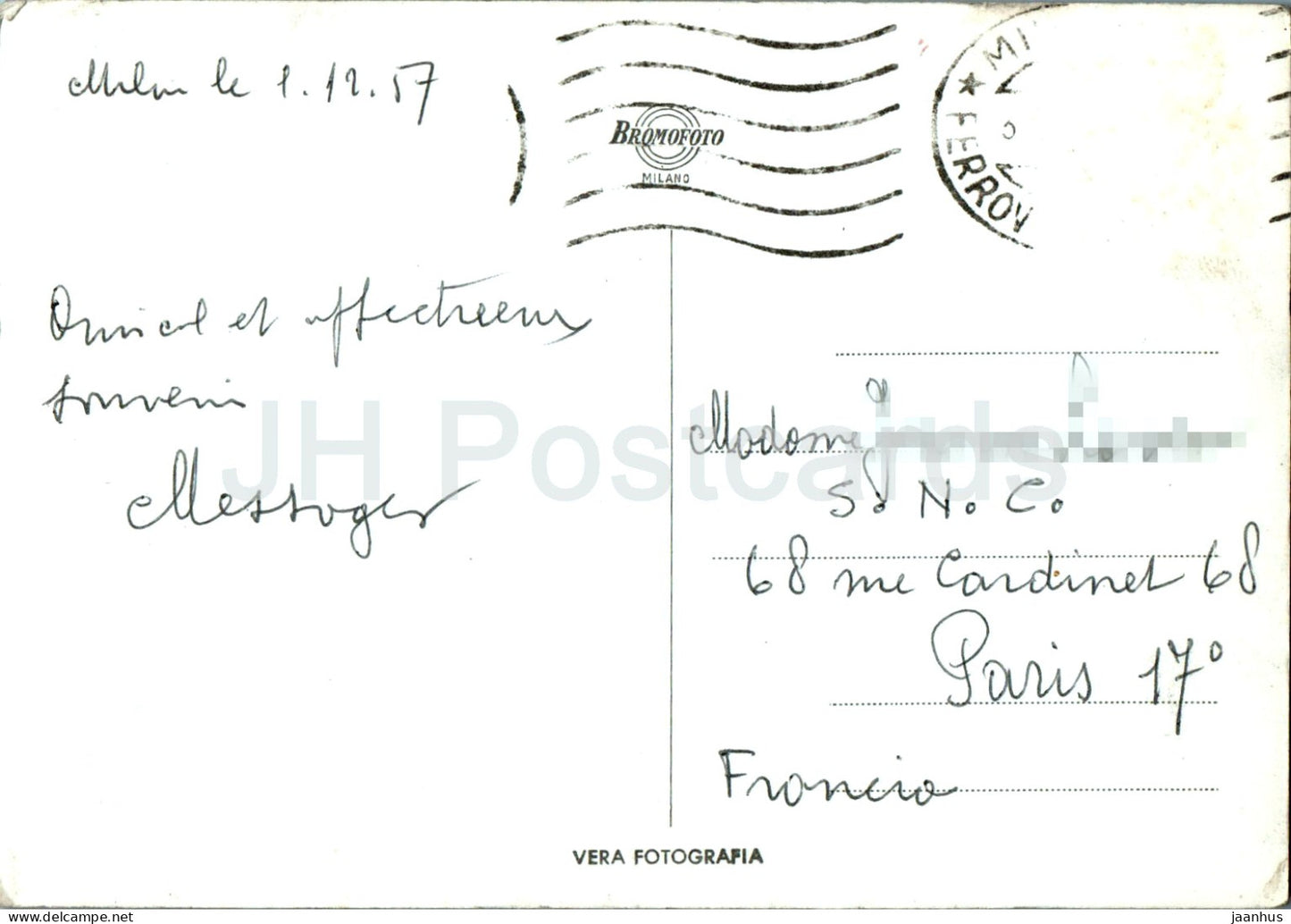 Mailand - Mailand - Chiesa delle Grazie - Abside - Notturno - Kirche - 762 - alte Postkarte - 1957 - Italien - gebraucht