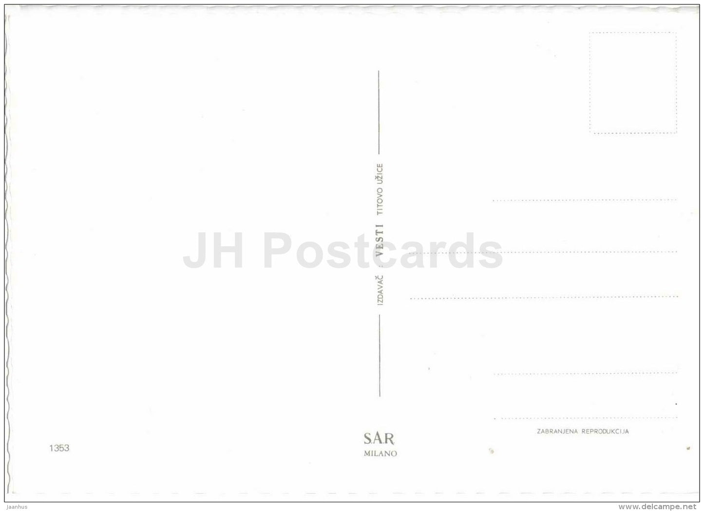 church - Herceg Novi - 1353 - Montenegro - Yugoslavia - unused - JH Postcards