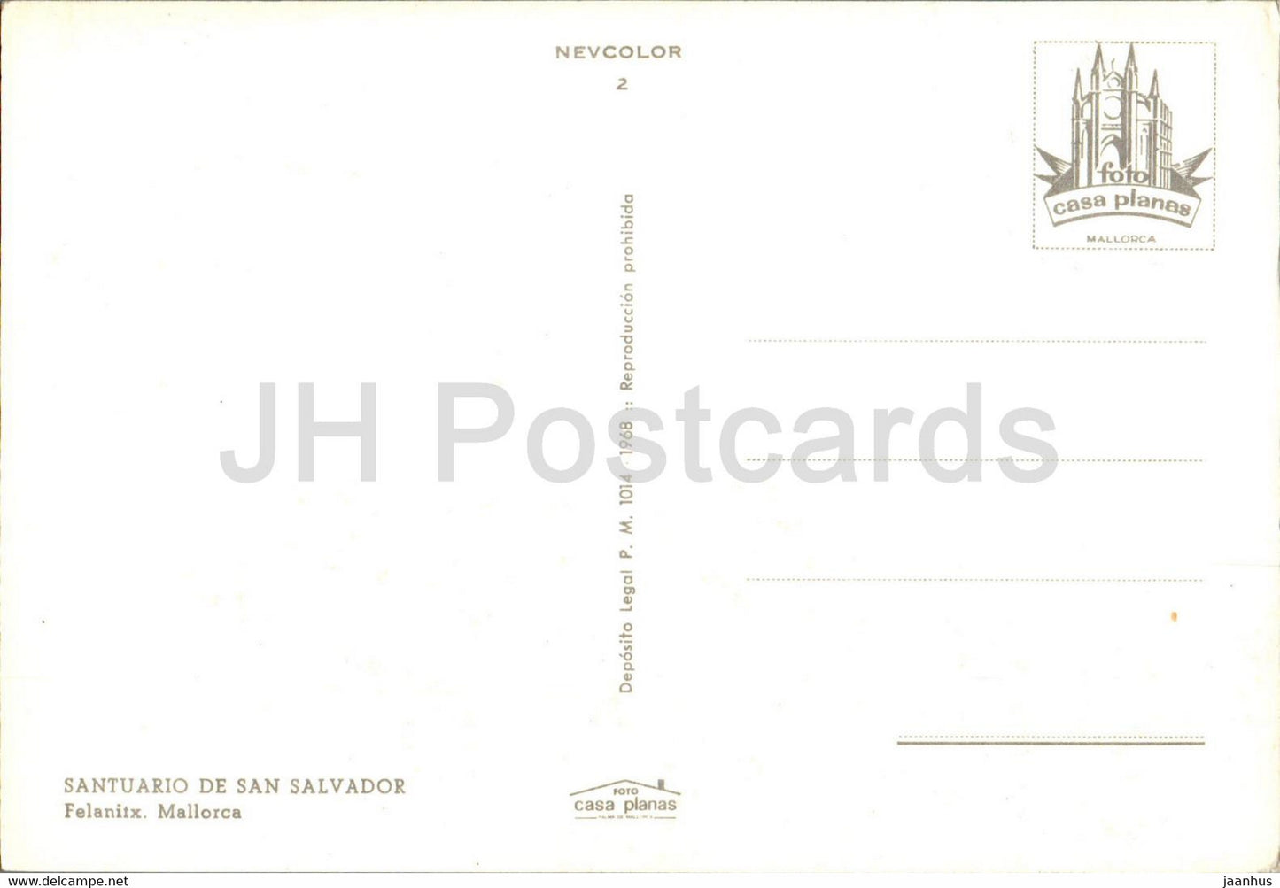 Santuario de San Salvador - Felanitx - Mallorca - 2 - Spain - unused