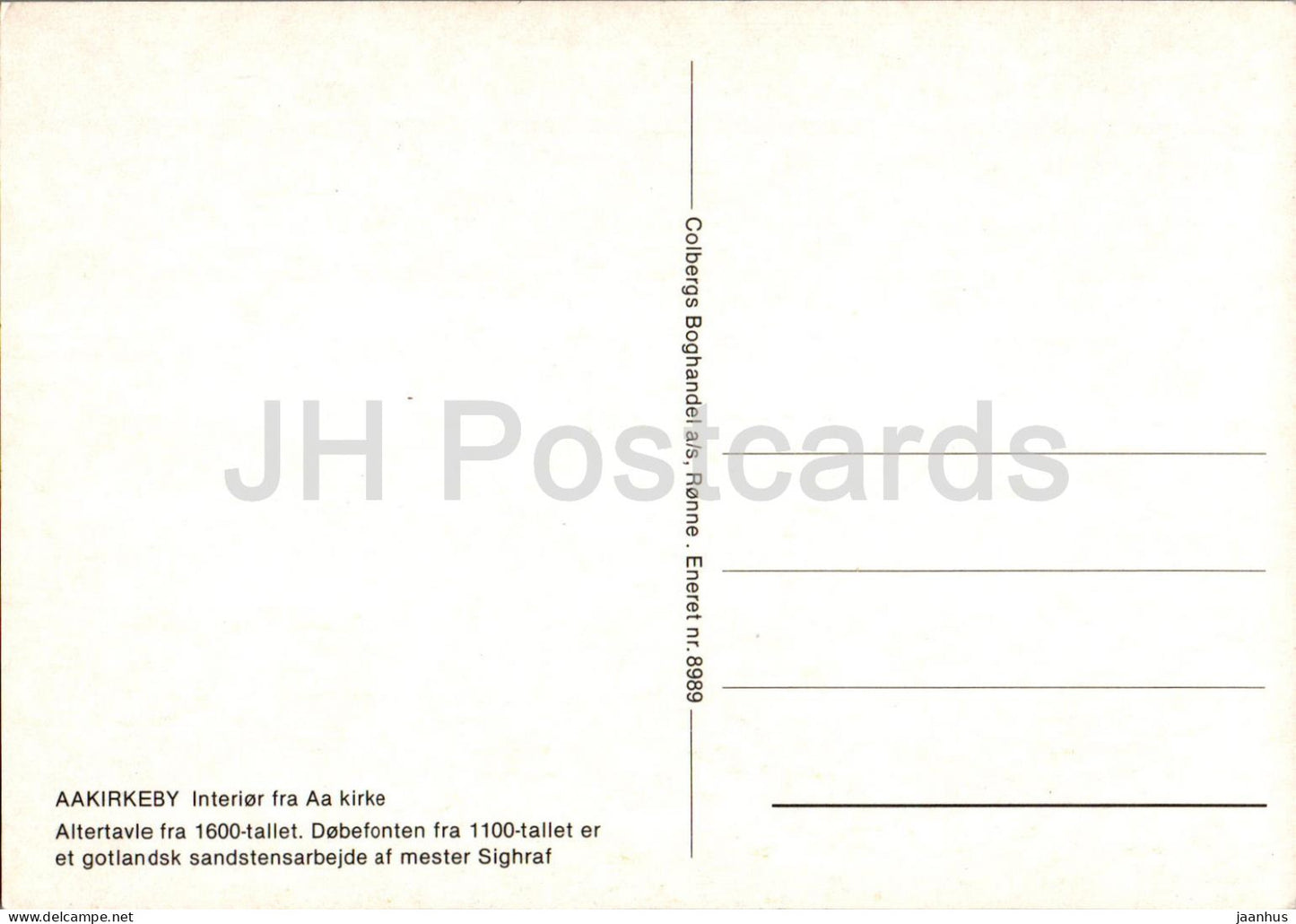 Aakirkeby - Interior fra Aa Kirke - church interior - church - 8989 - Denmark - unused