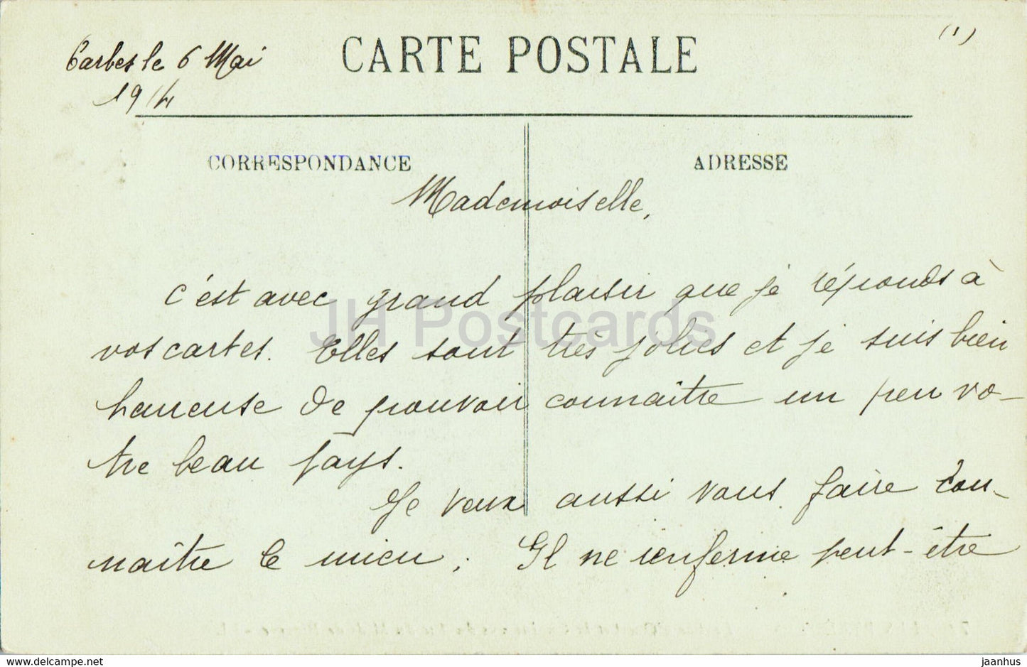 Les Pyrenees - Le Lac d'Oncet et la Chaine vus du Pic du Midi de Bigorre - 72 - old postcard - 1914 - France - used