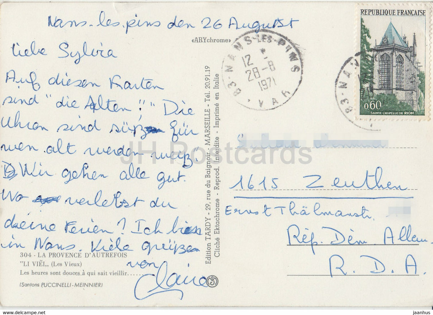 La Provence d'Autrefois – Li Viei – 1971 – Frankreich – gebraucht