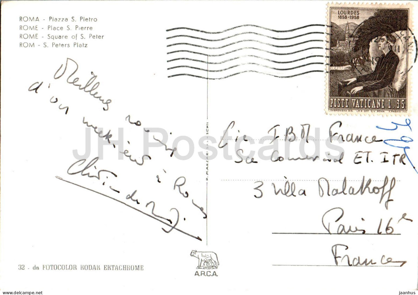 Vatican - Vaticano - Piazza S Pietro - Square of St Peter - 32 - Vatican - used