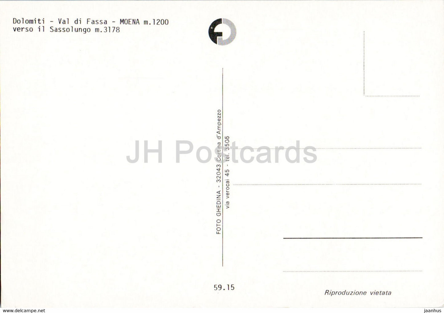 Dolomiti - Val di Fassa - Moena - Verso il Catinaccio - 1 - Italy - unused