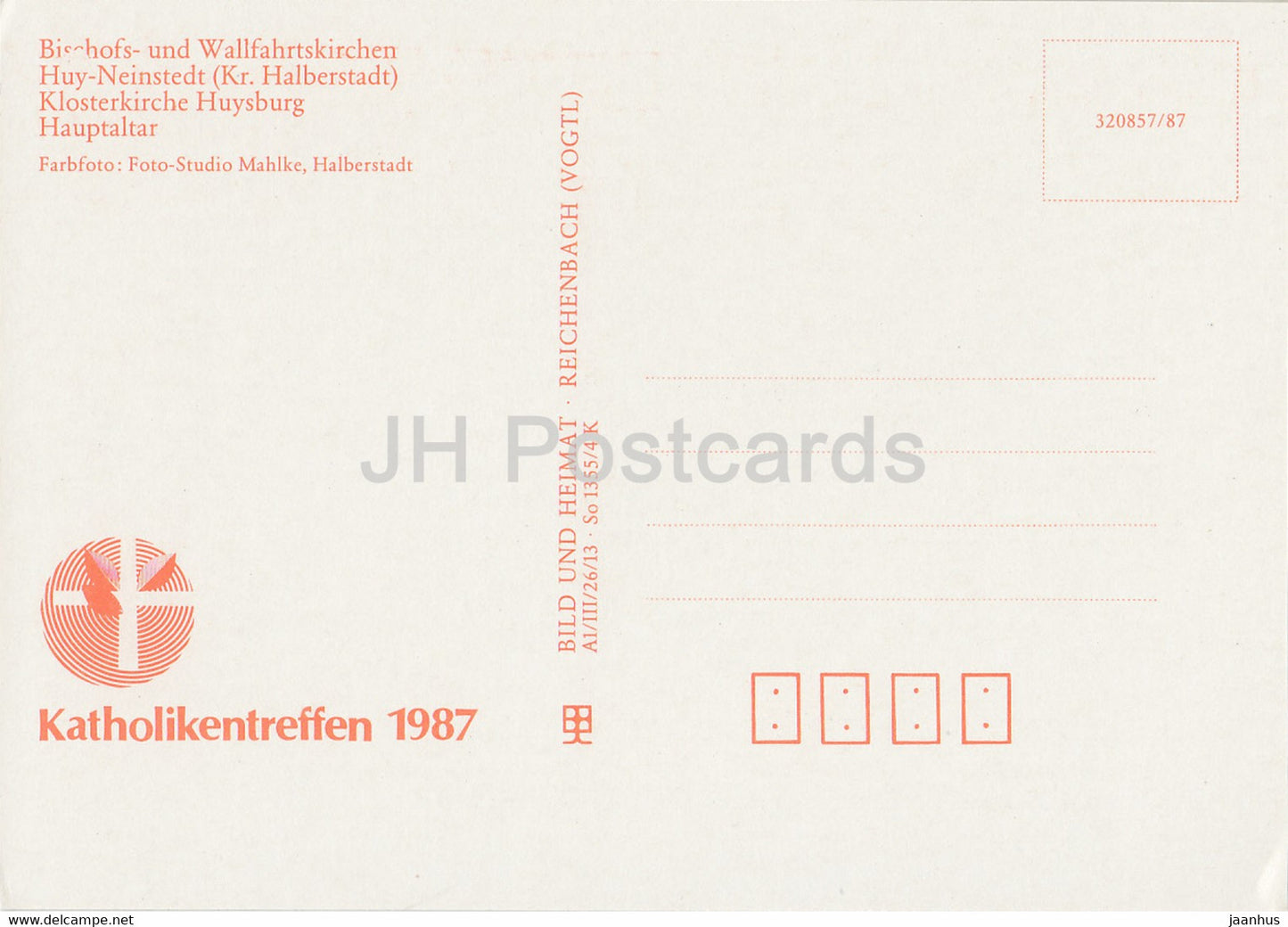 Huy Neinstedt - Klosterkirche Huysburg - Bischofs- und Wallfahrtskirchen - church - 1987 - DDR Germany - unused