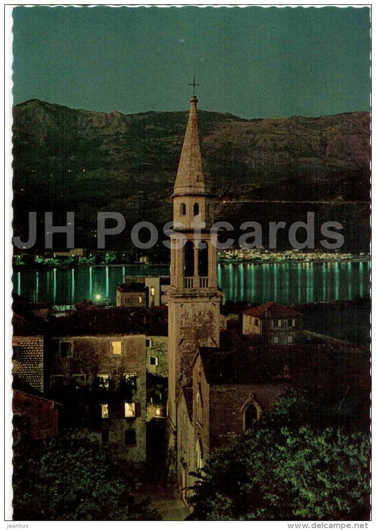 church - Budva - 418 - Montenegro - Yugoslavia - unused - JH Postcards