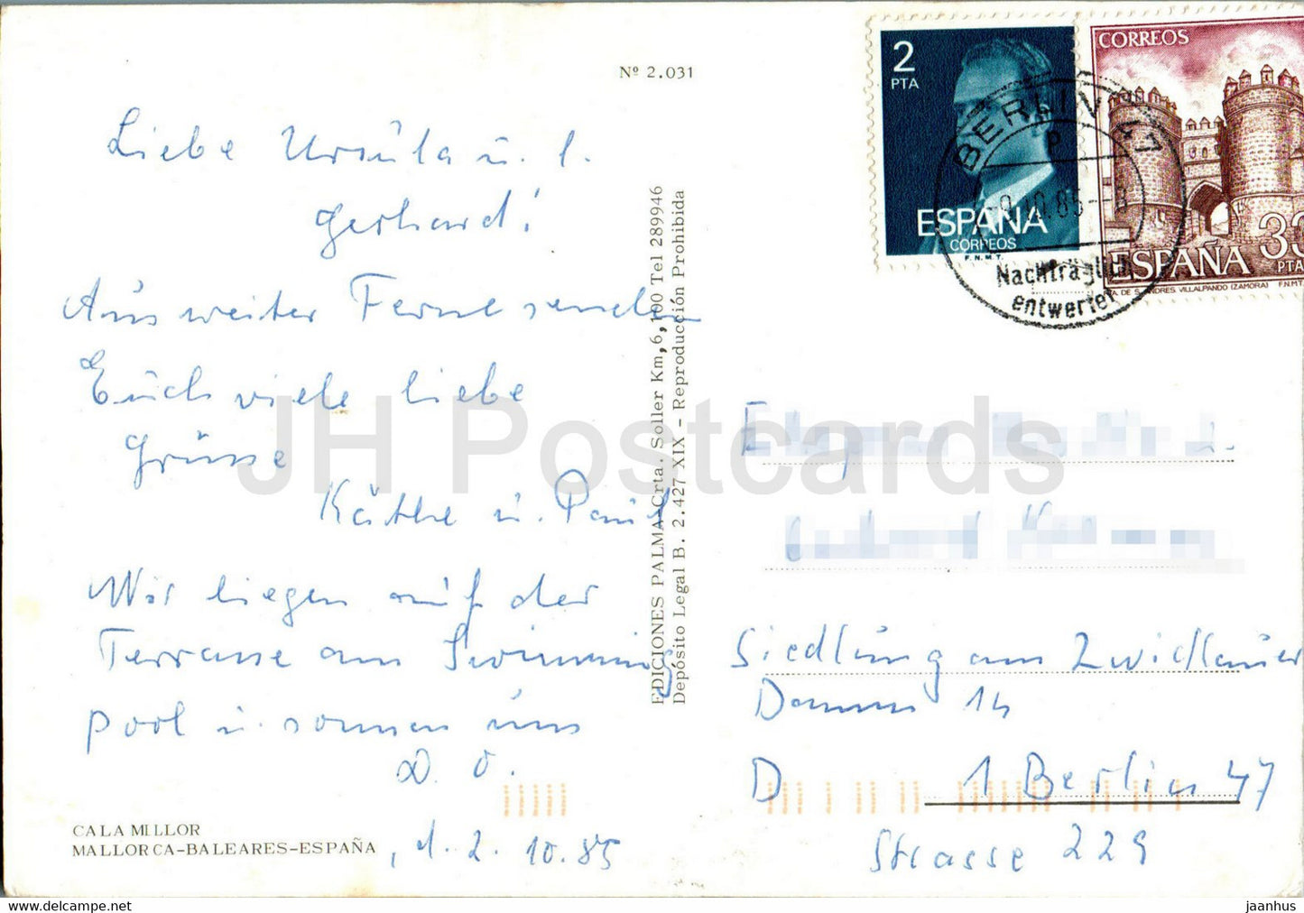 Cala Millor - Mallorca - multiview - 2031 - 1985 - Spain - used