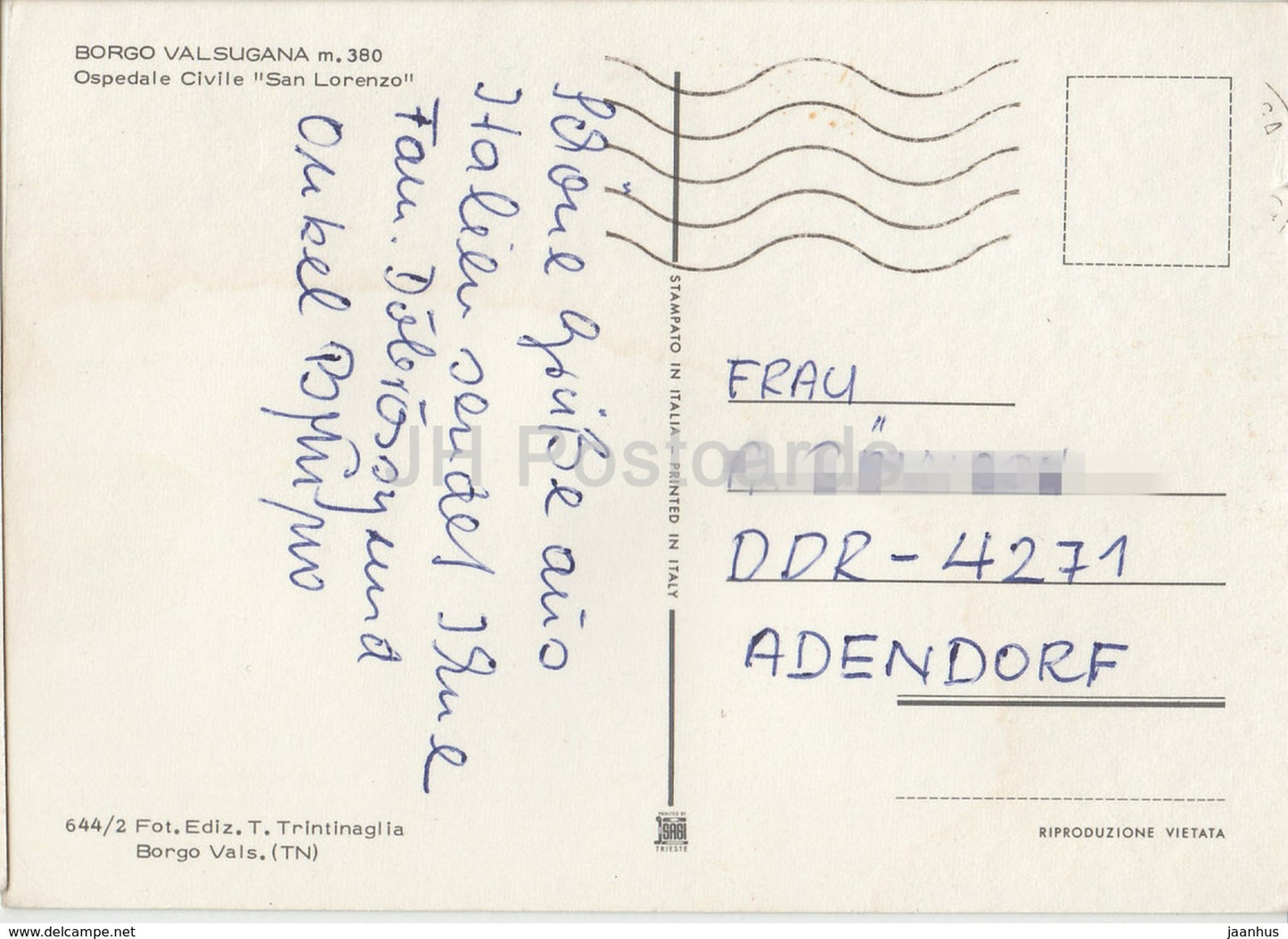 Borgo Valsugana 380 m - Ospedale Civile San Lorenzo - hospital - Italy - used