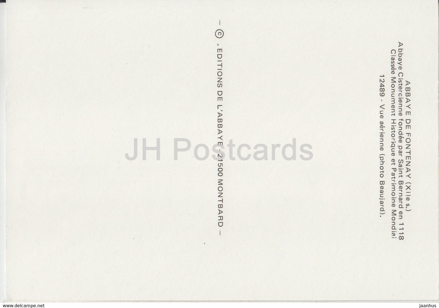 Abbaye de Fontenay - Abbaye Cistercienne fondee par Saint Bernard - Vue Aerienne - 12489 - France - unused