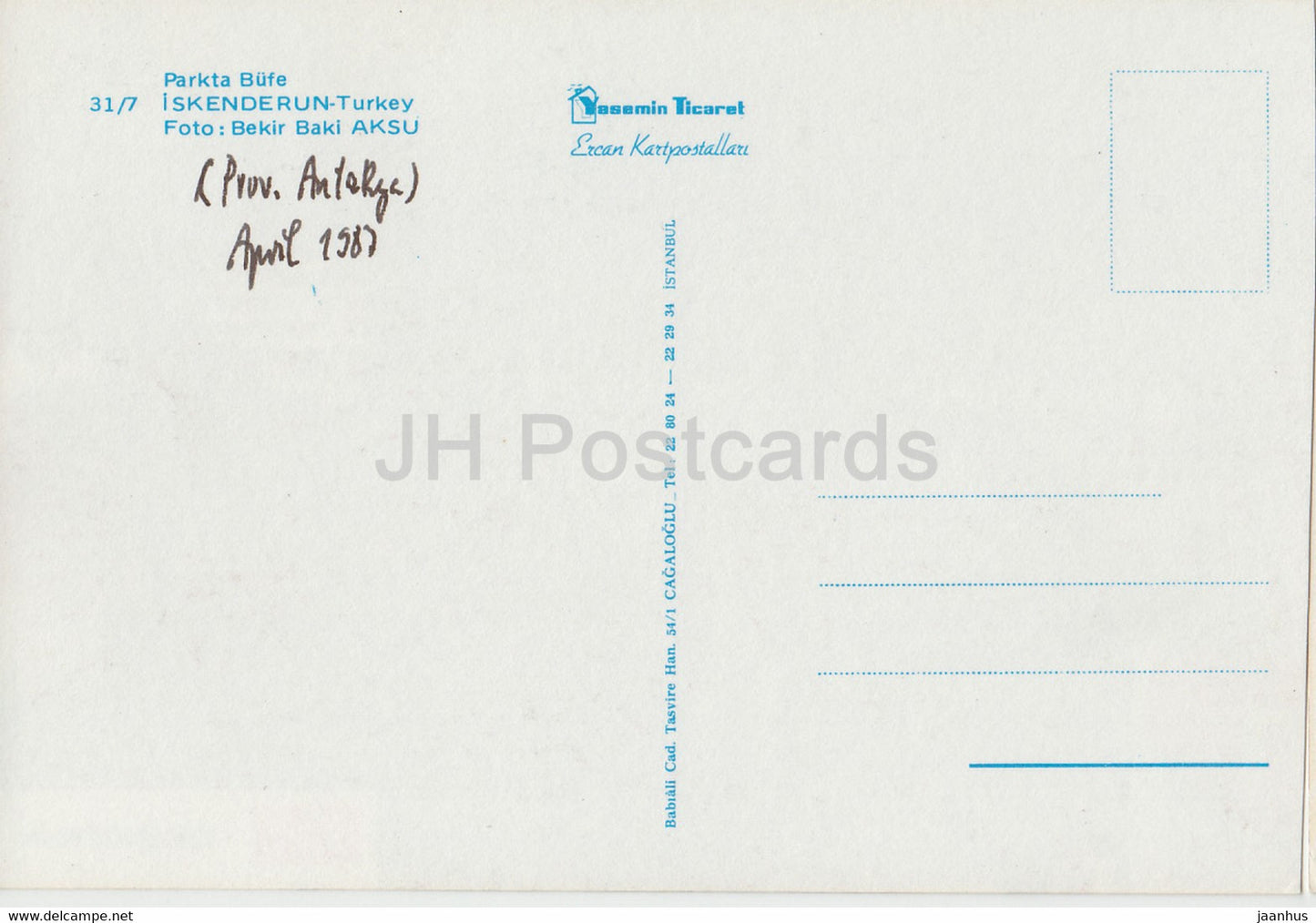 Iskenderun - park - 1984 - Turkey - used