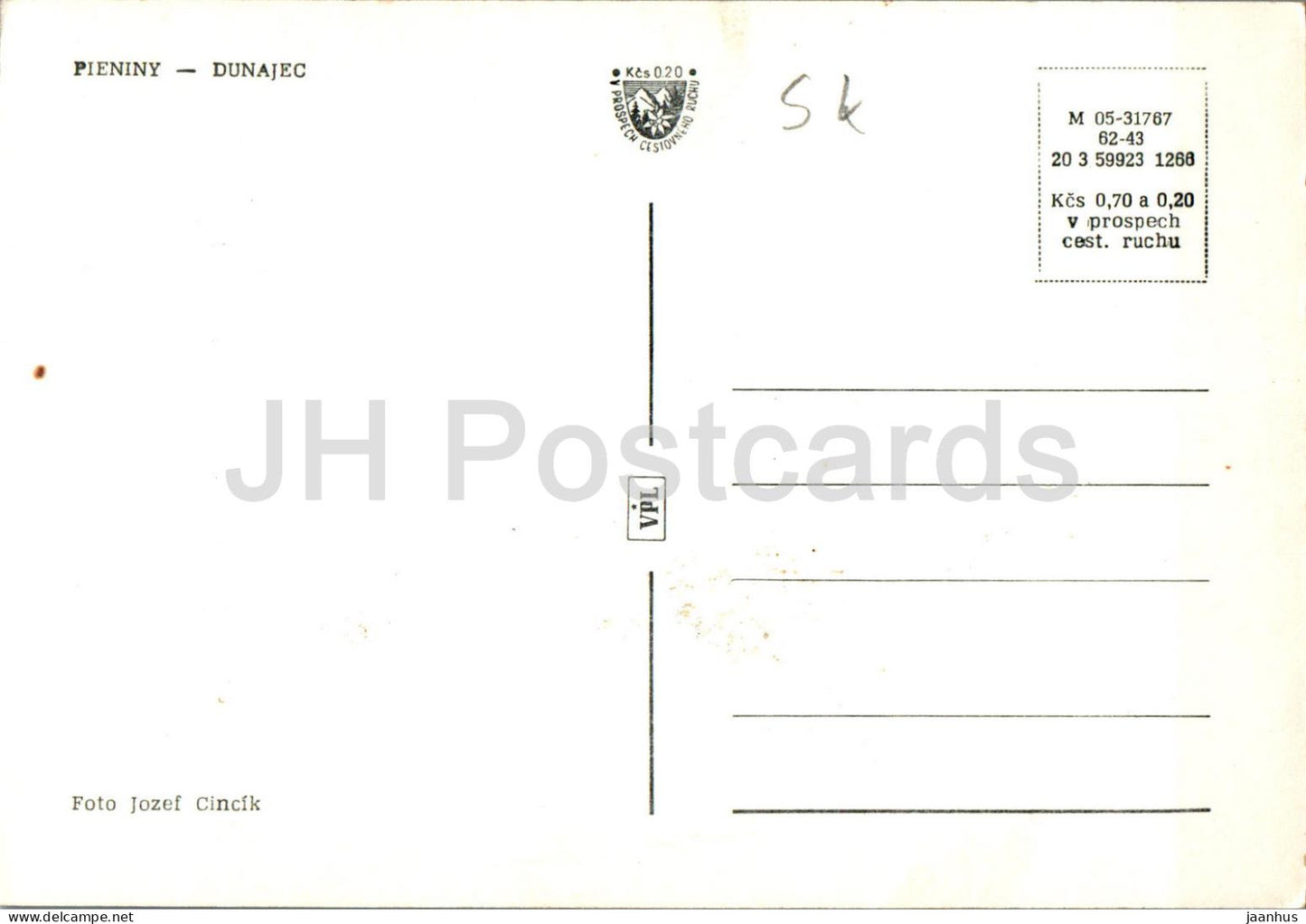 Pieniny - Dunajec - rivière - Slovaquie - Tchécoslovaquie - inutilisé