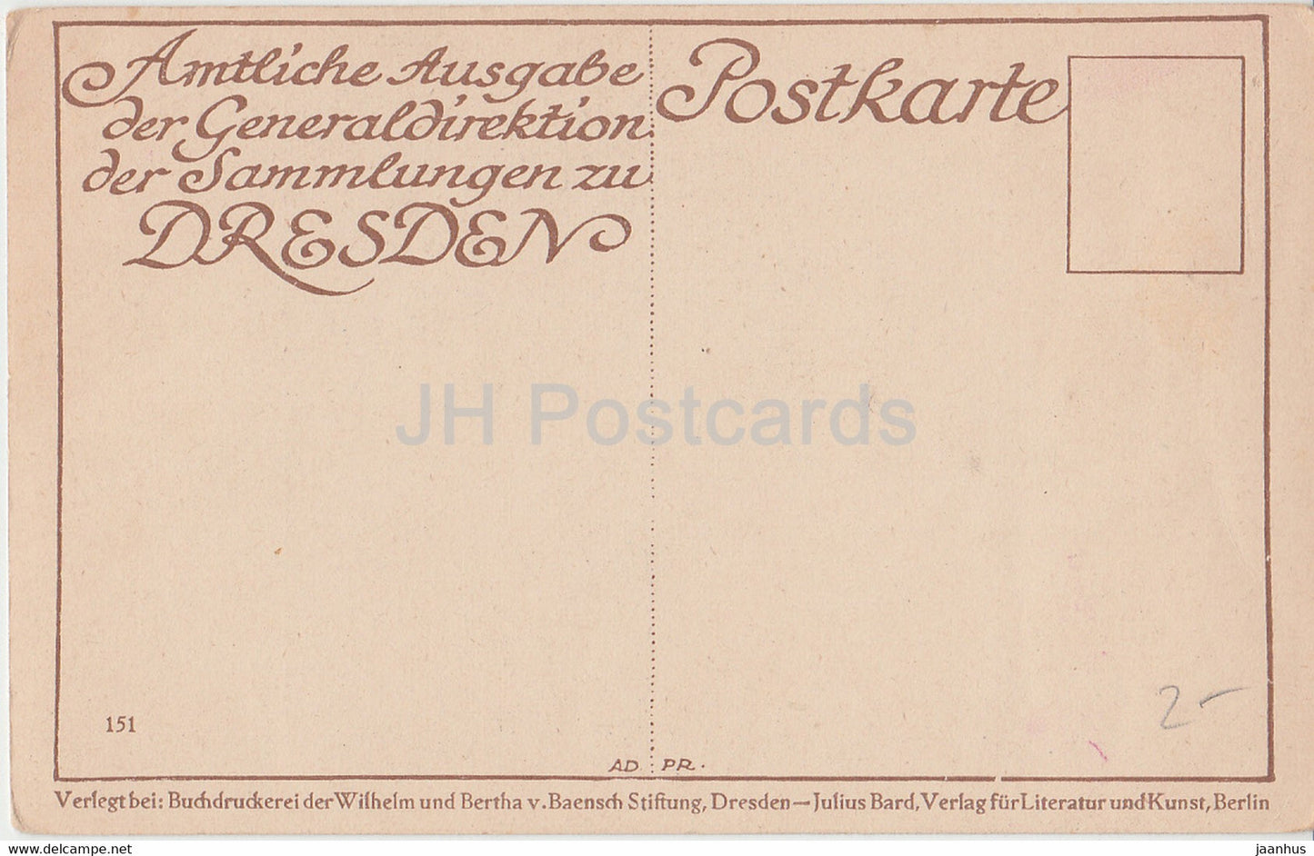 Gemälde von Rembrandt – Saskia – Julius Bard – niederländische Kunst – alte Postkarte – Deutschland – unbenutzt